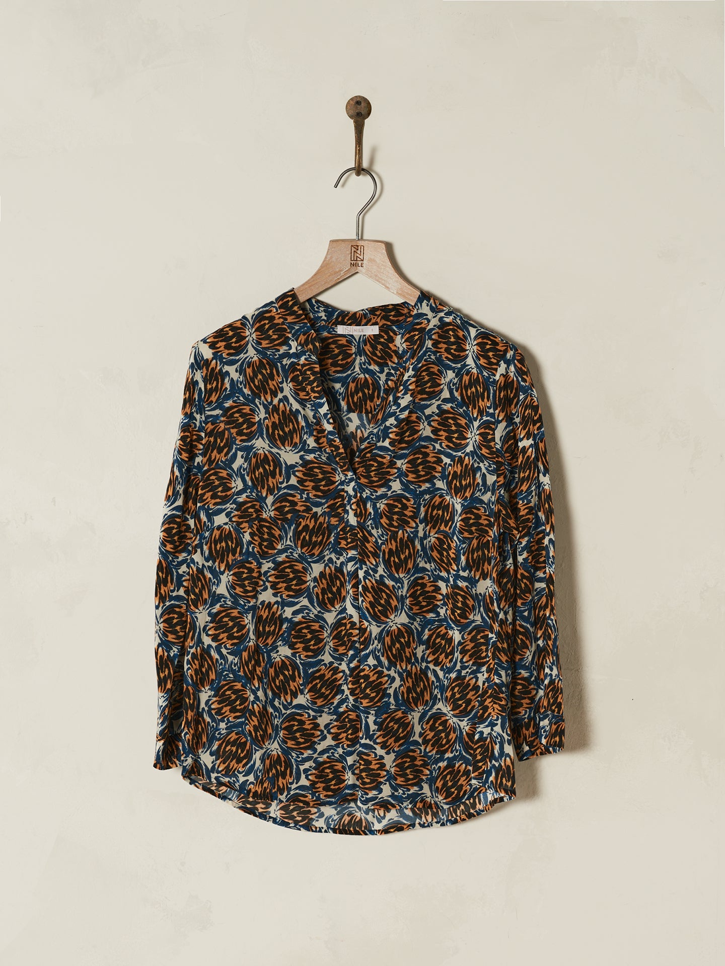 Bluse mit V-Ausschnitt