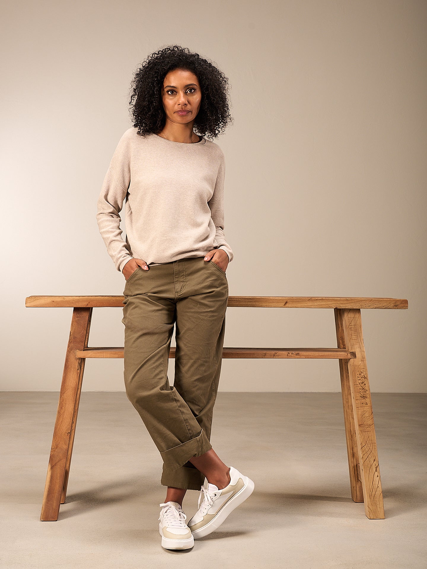 Round-neck sweater