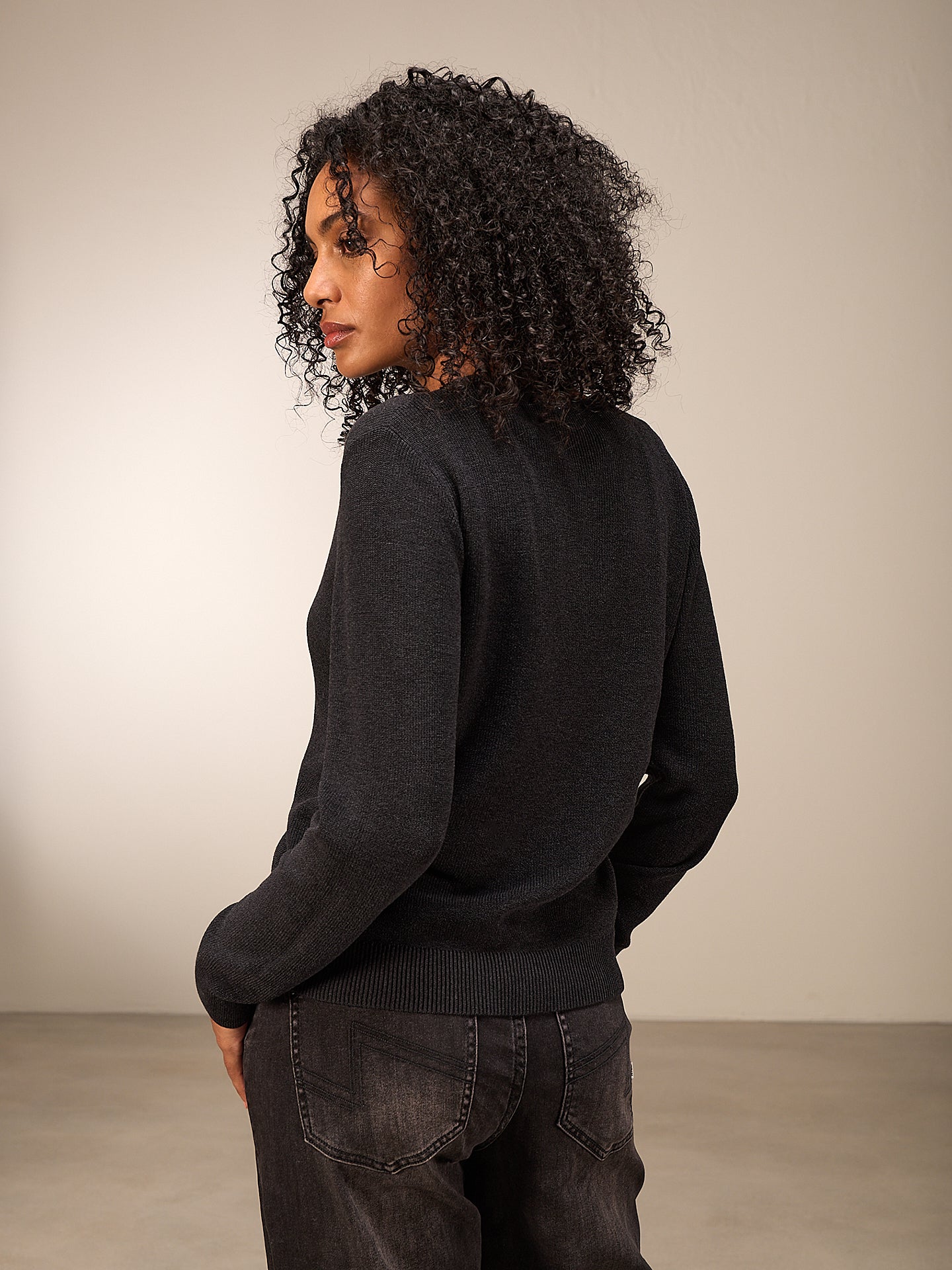V-neck cardigan