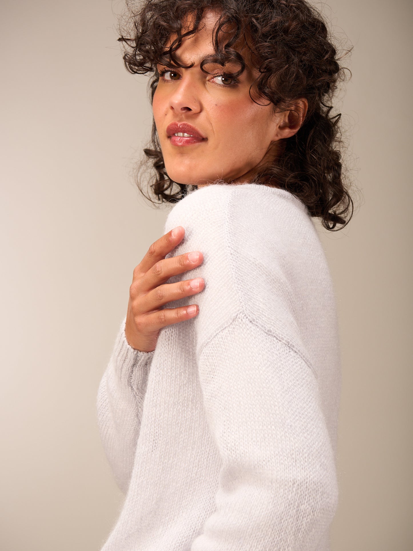 Maglione in maglia misto lana