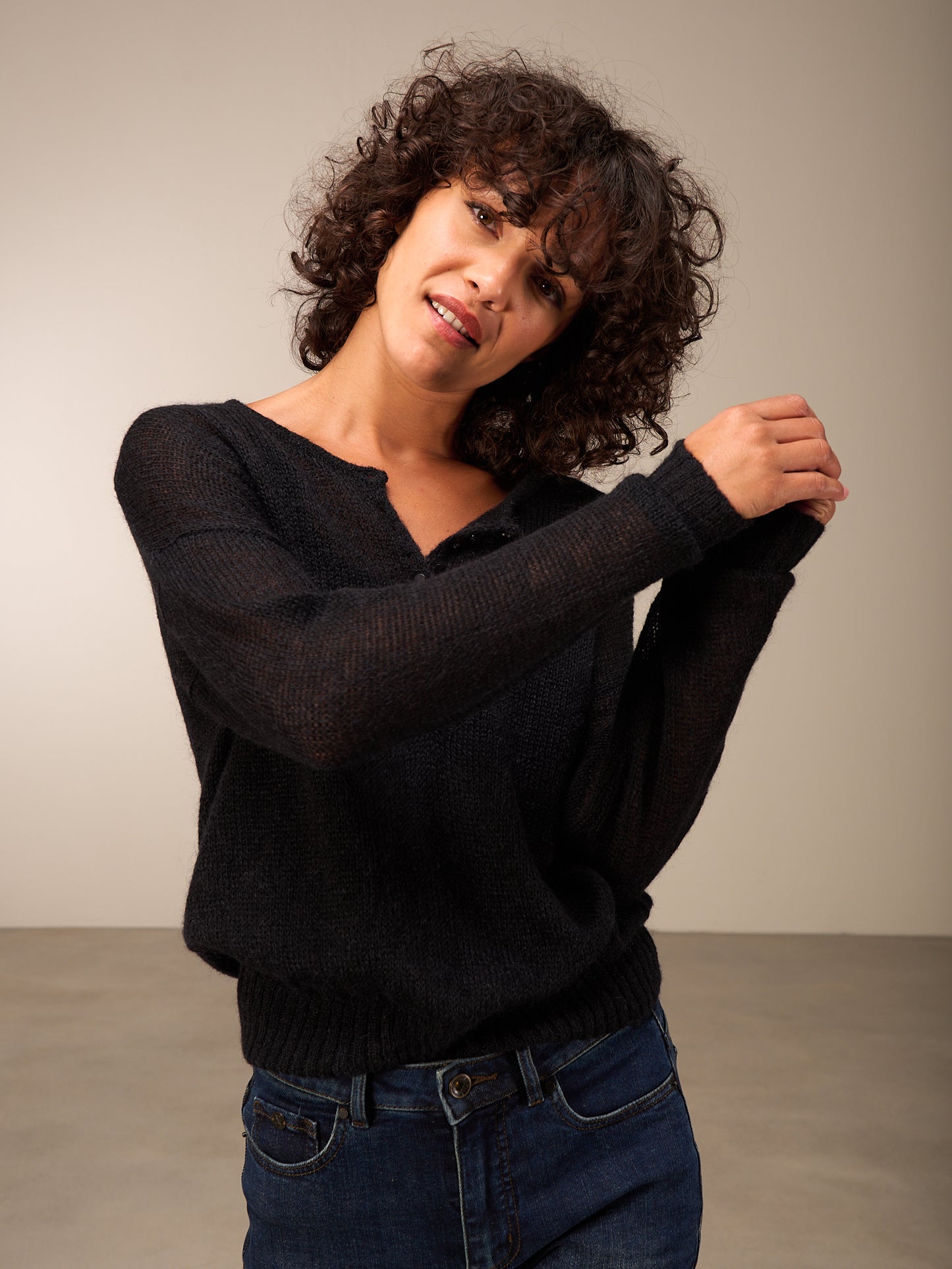 Maglione in maglia misto lana