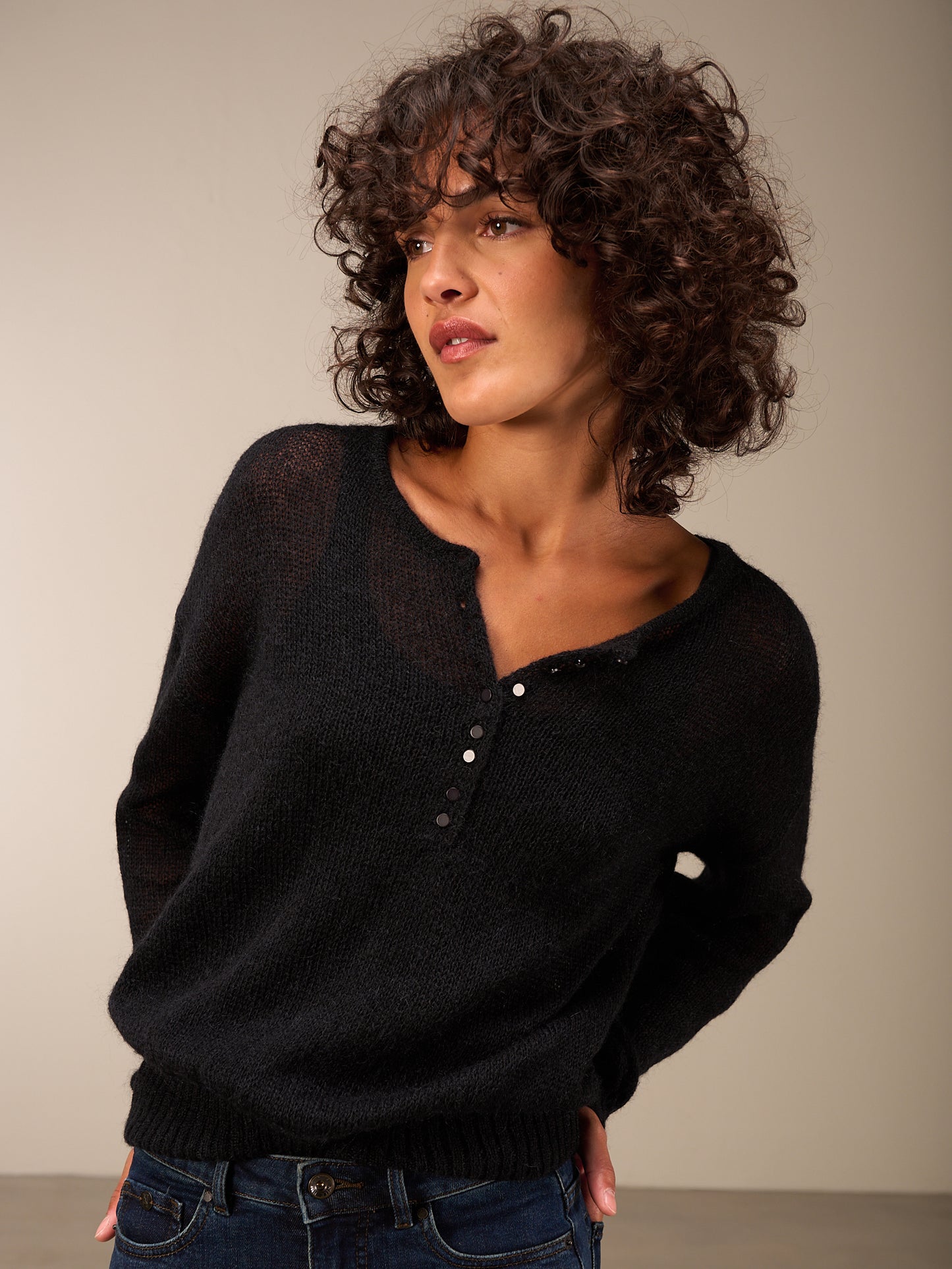 Maglione in maglia misto lana