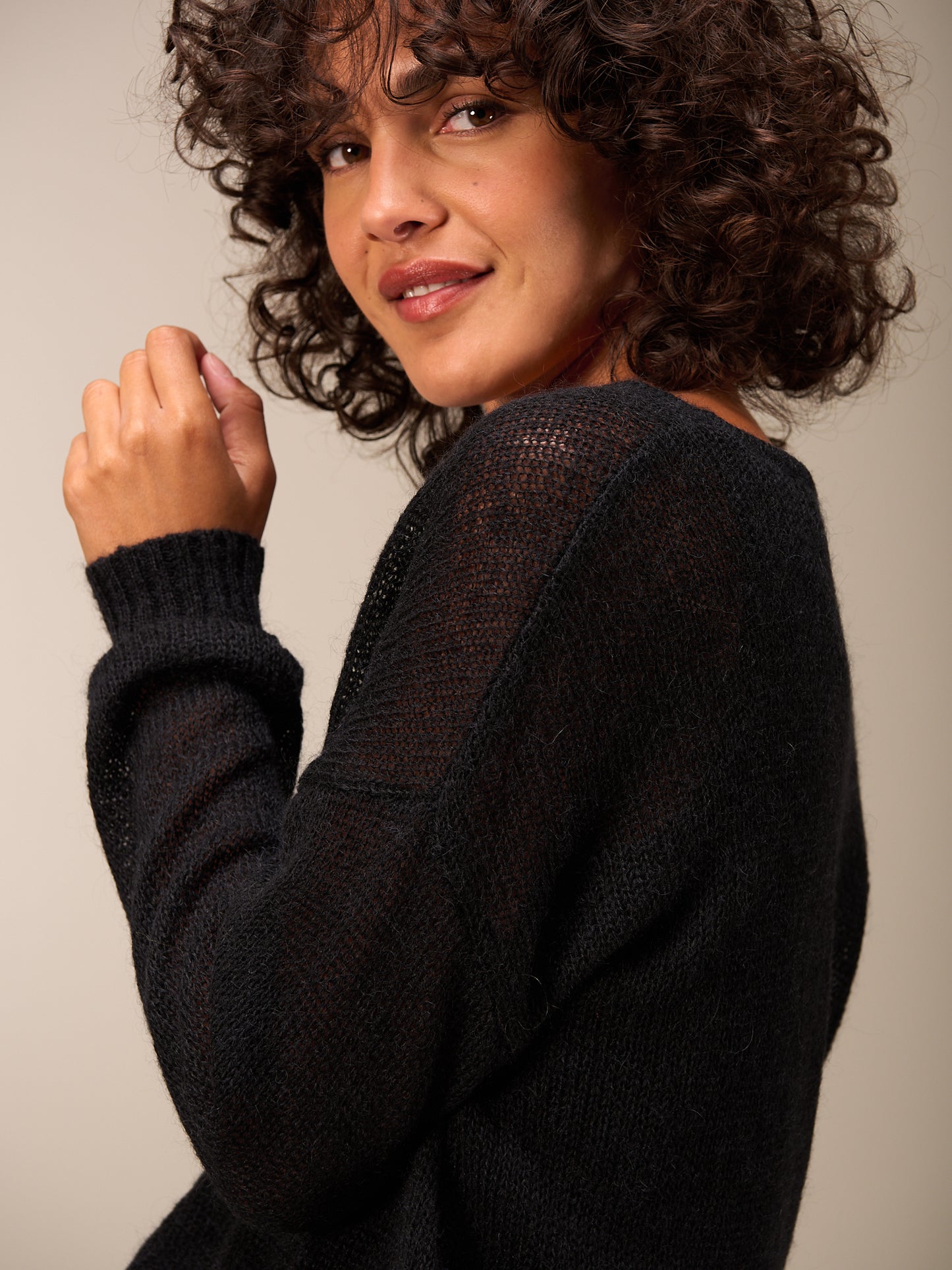 Maglione in maglia misto lana
