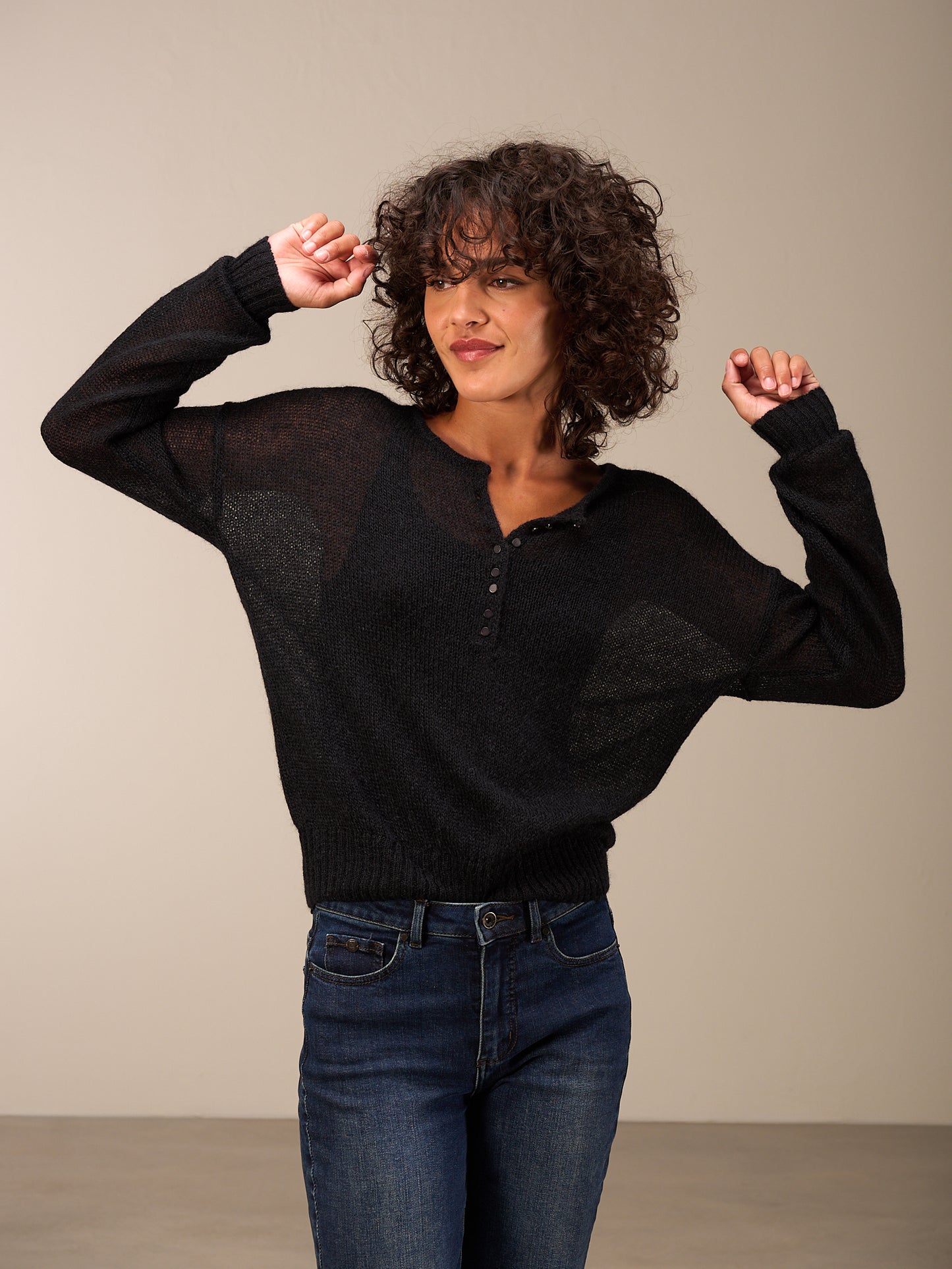Maglione in maglia misto lana