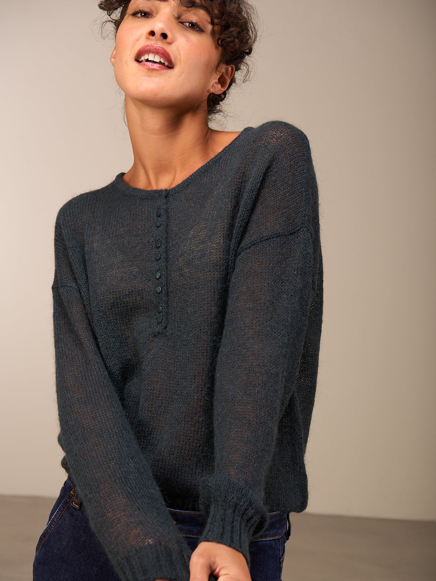 Maglione in maglia misto lana