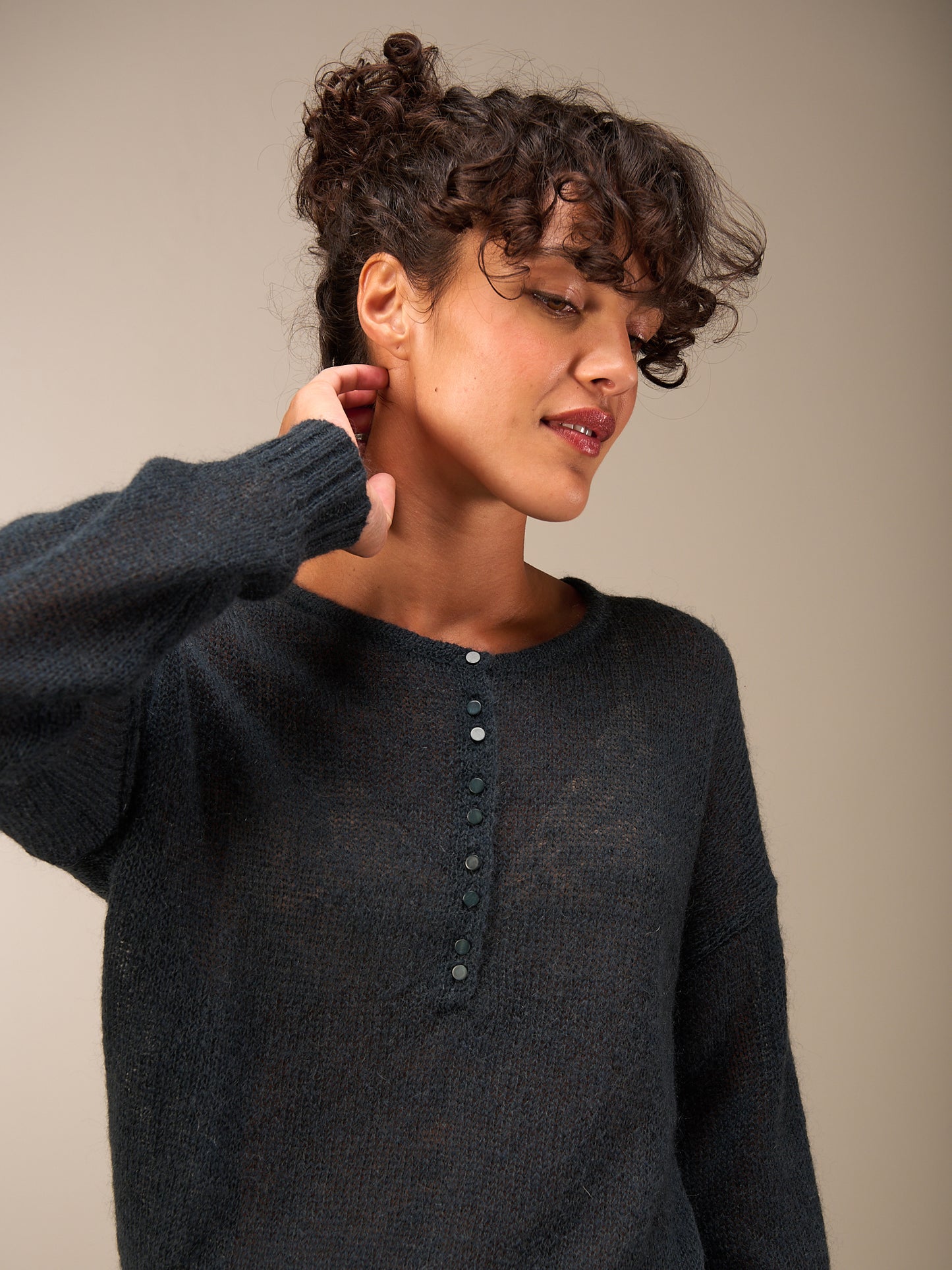 Maglione in maglia misto lana