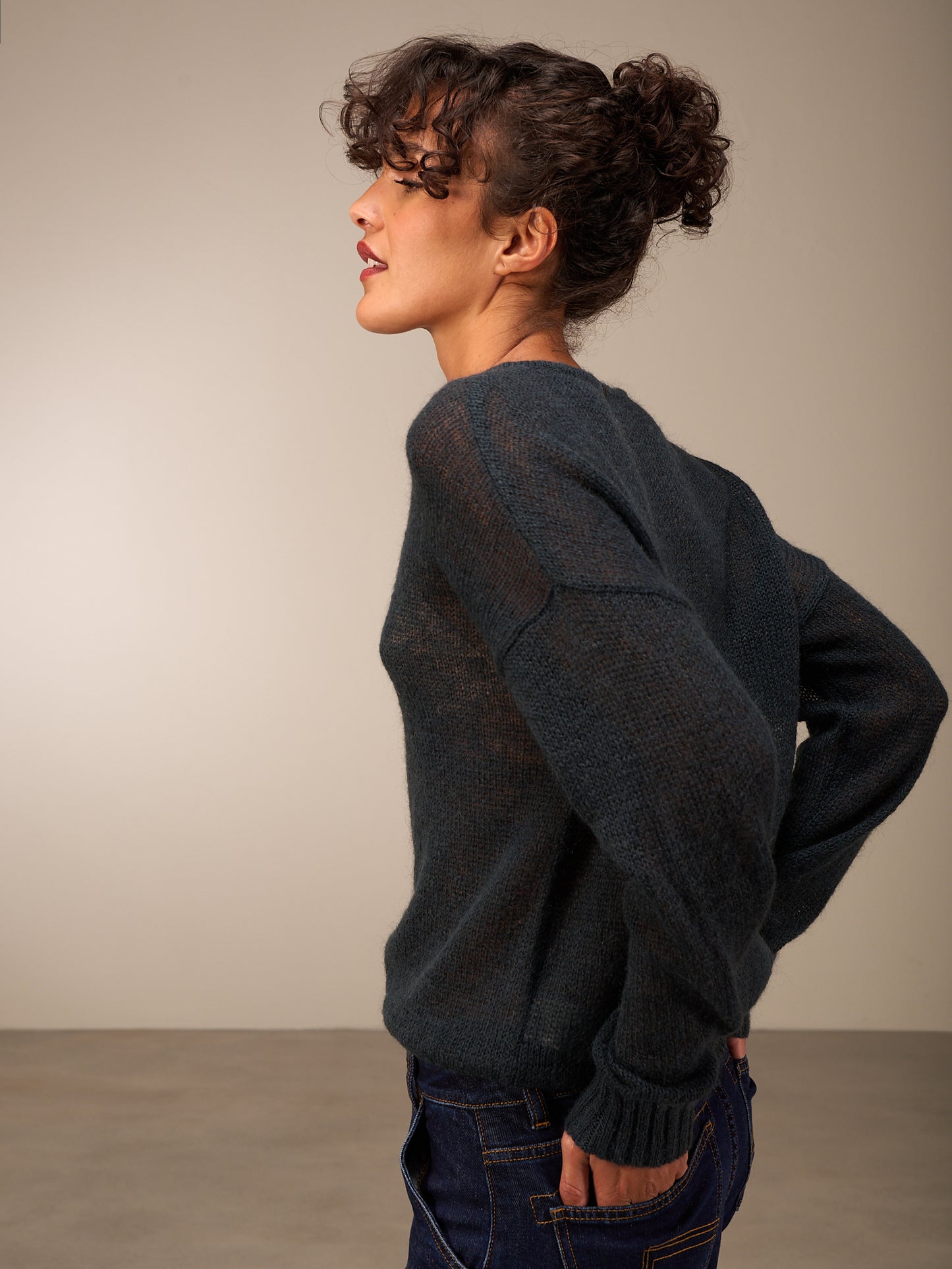Maglione in maglia misto lana