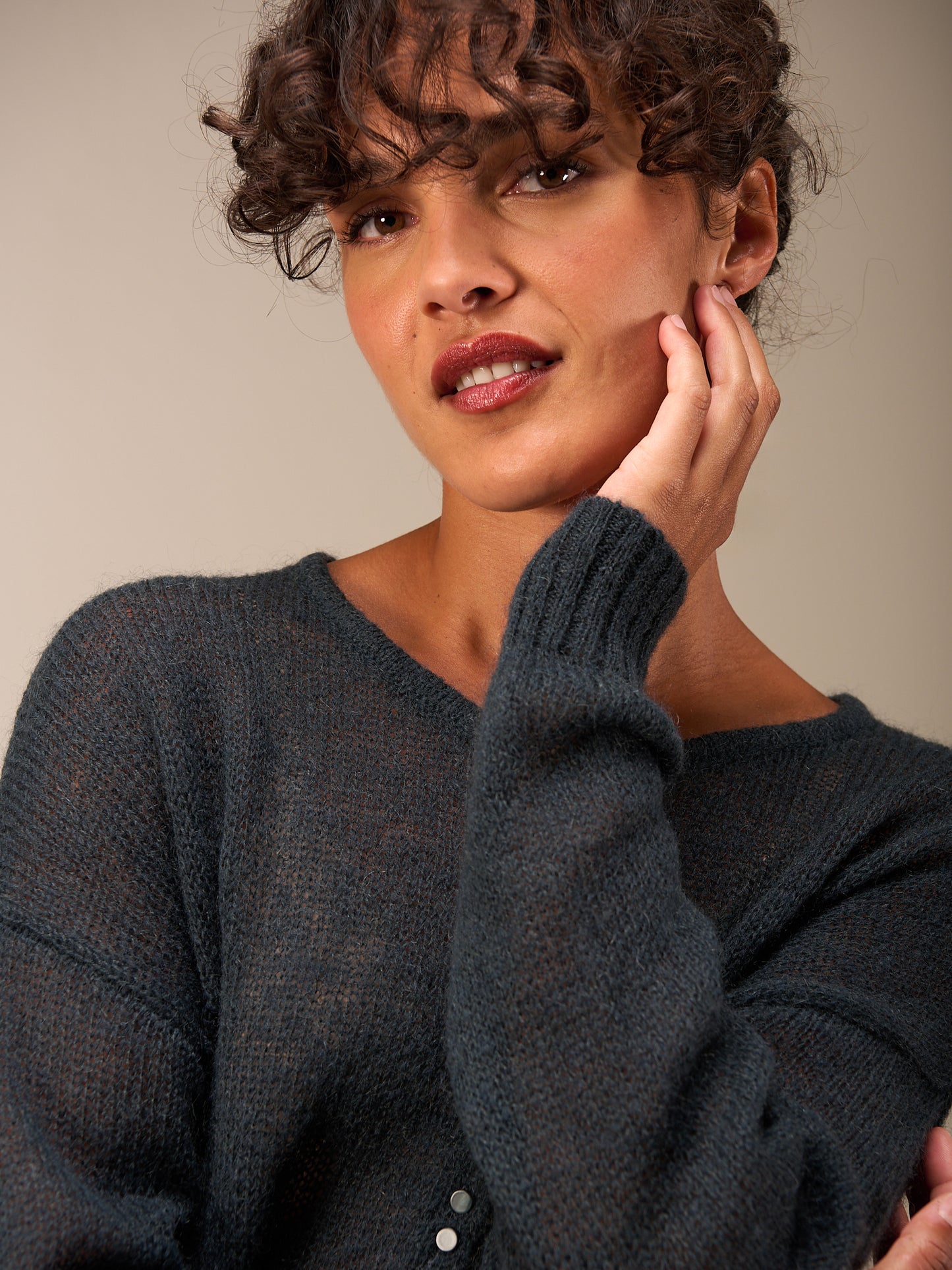 Maglione in maglia misto lana