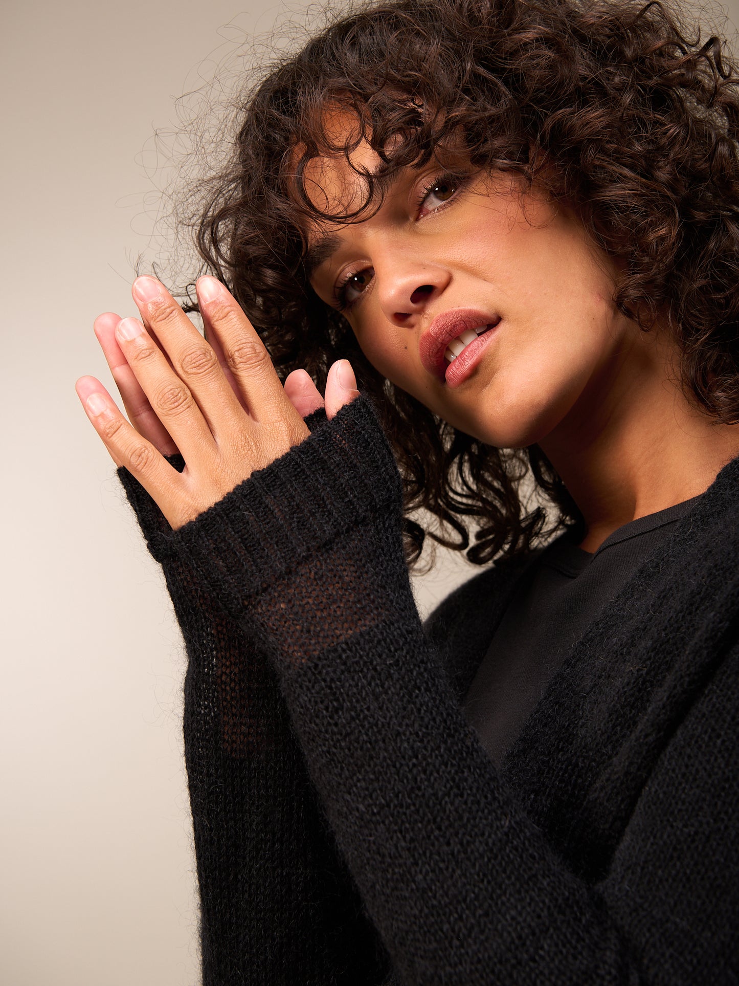 Strickjacke mit Wolle