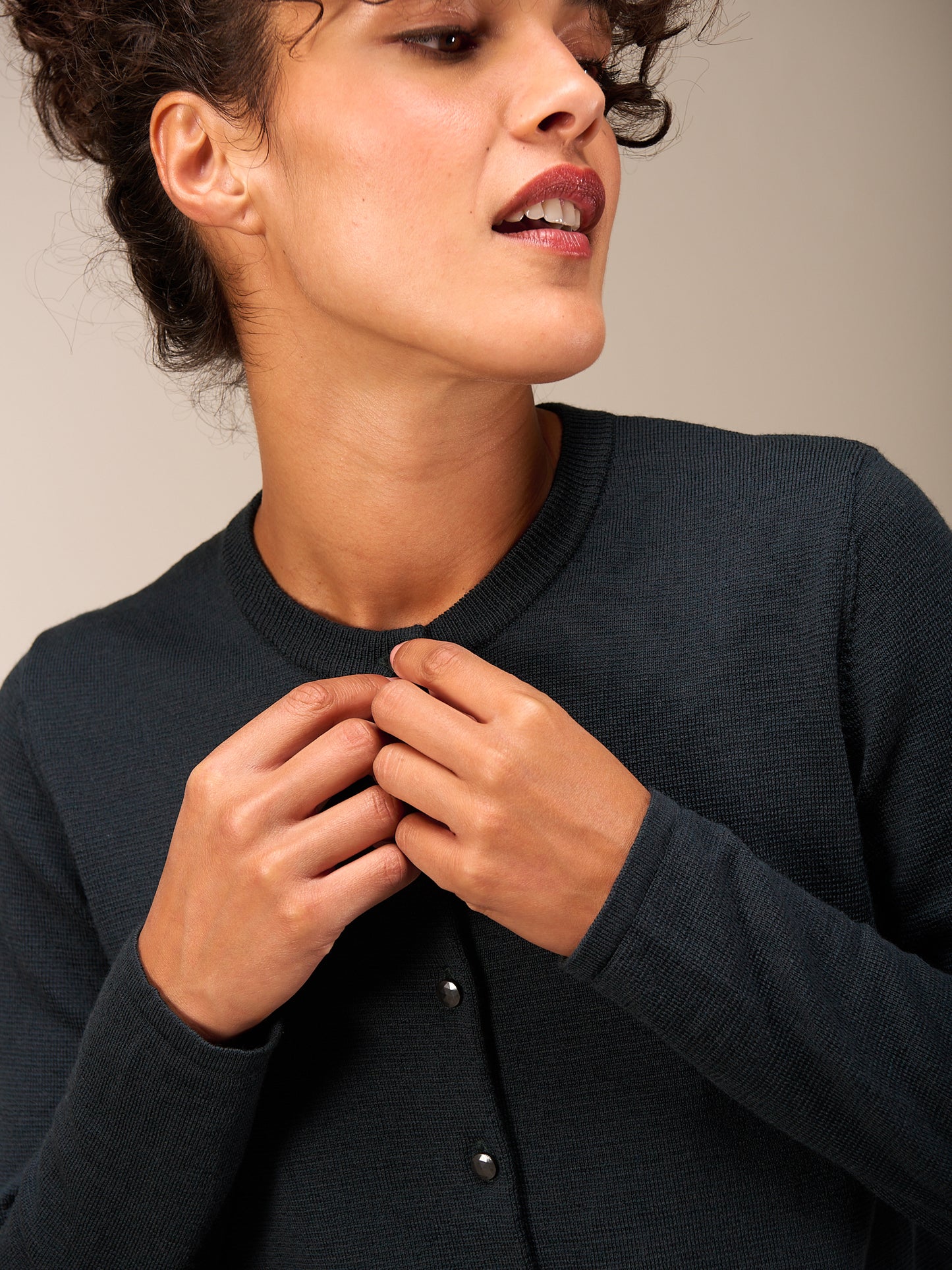 Merinostrickjacke