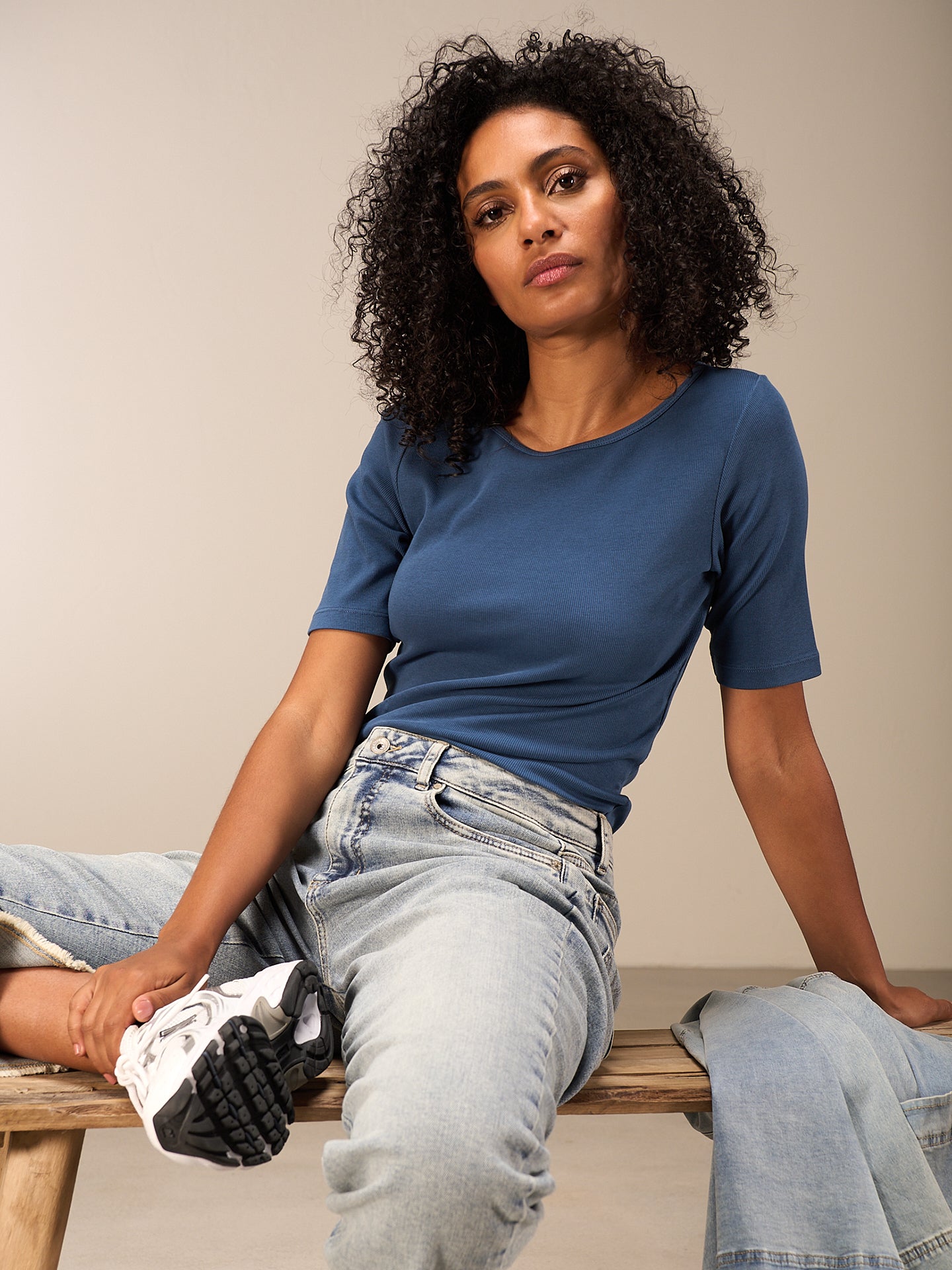 T-shirt côtelé