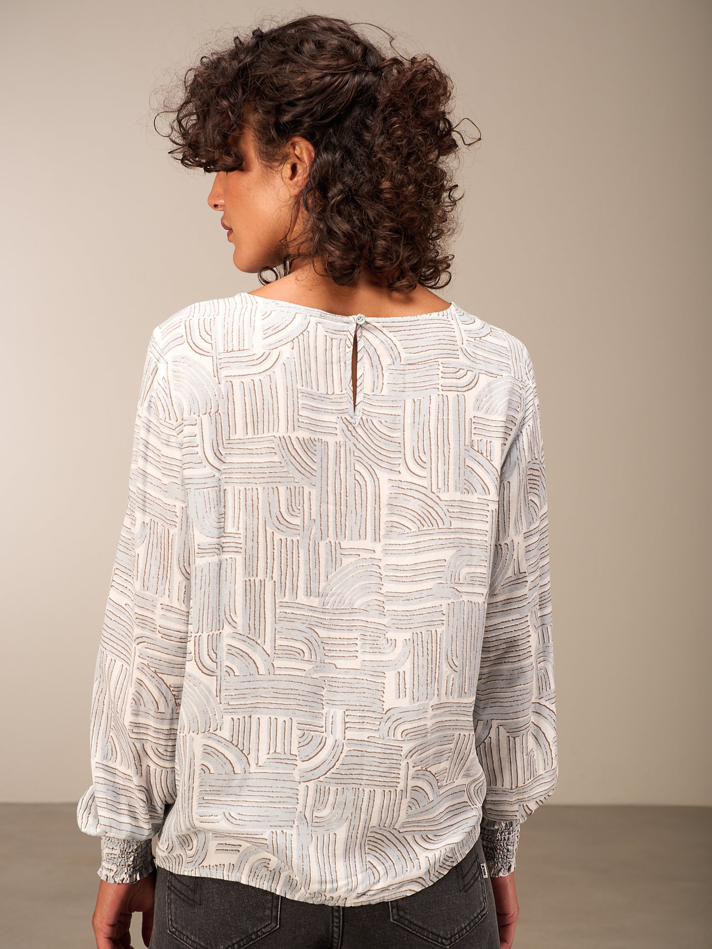Bluse mit Rundhals