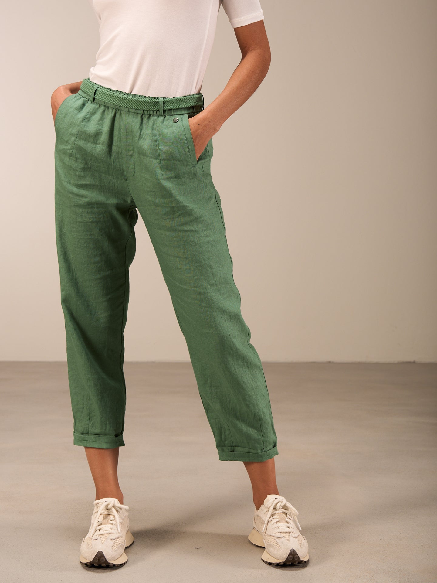 Pantaloni con vita elastica