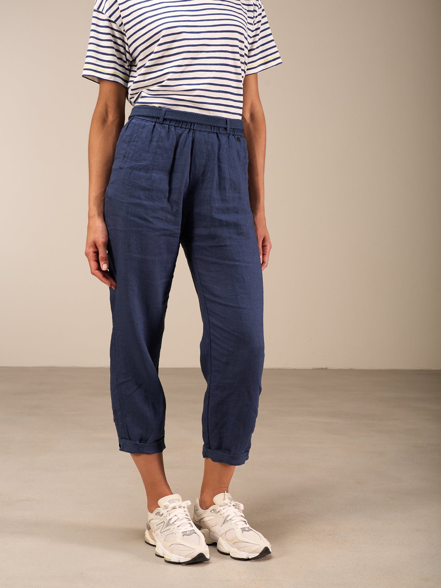Pantaloni con vita elastica