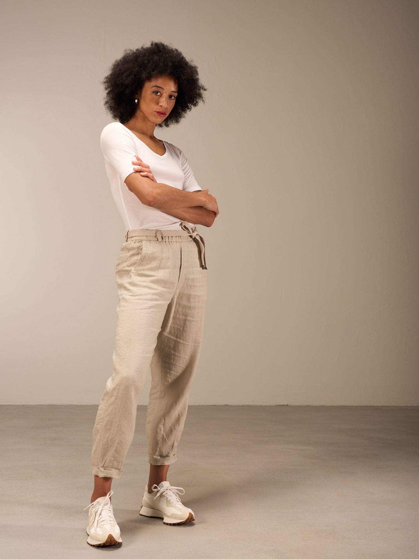 Pantaloni con vita elastica