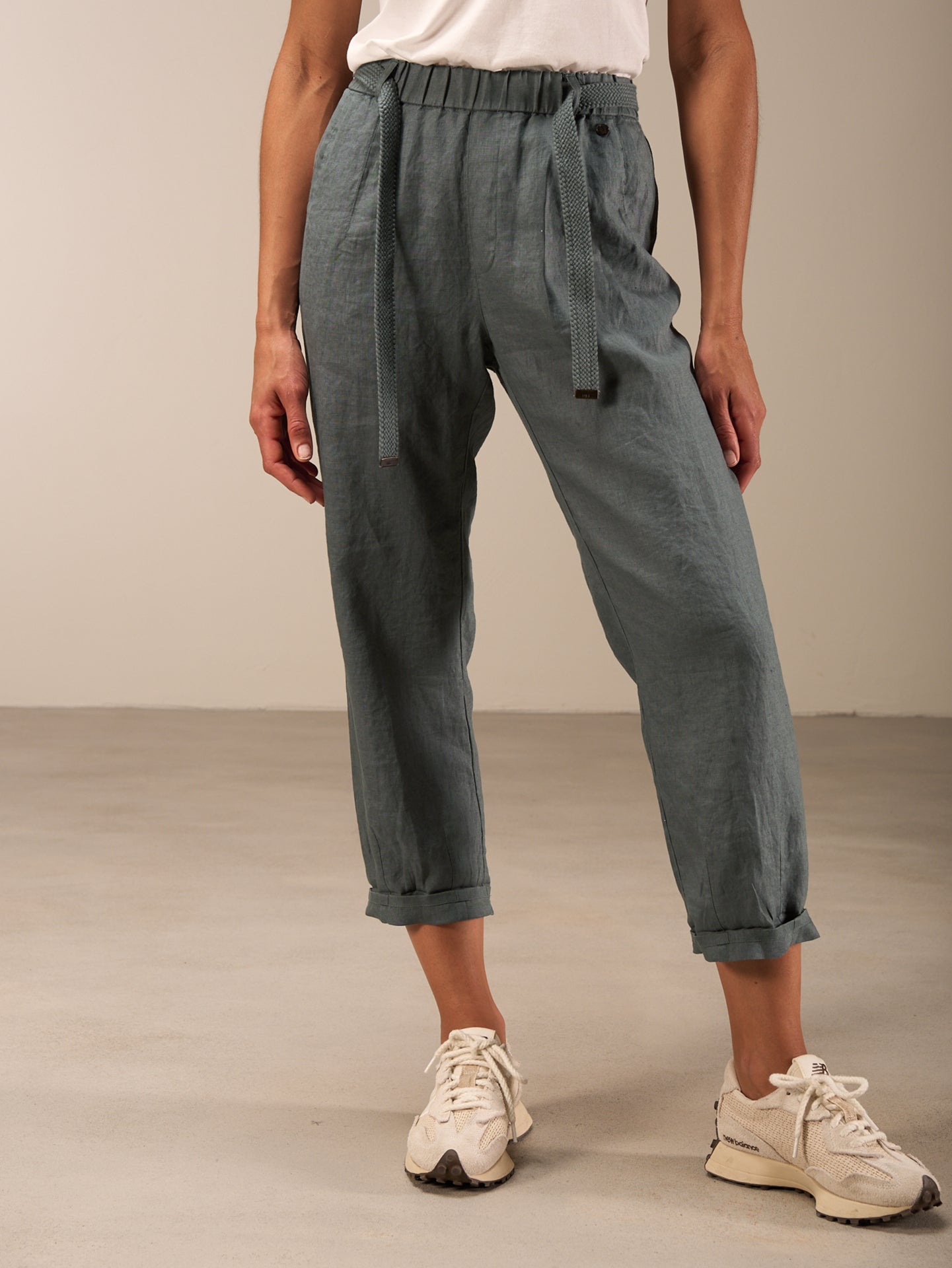 Pantaloni con vita elastica