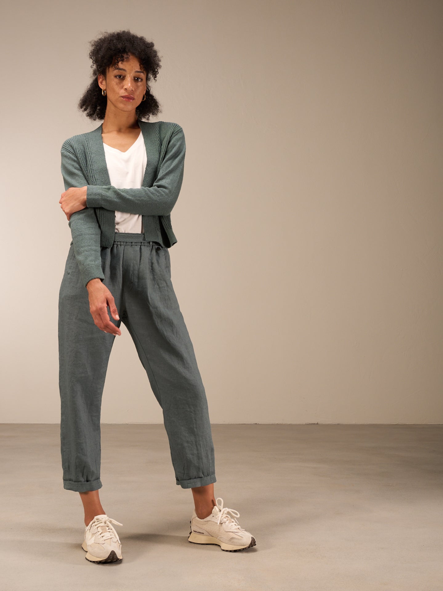 Pantaloni con vita elastica