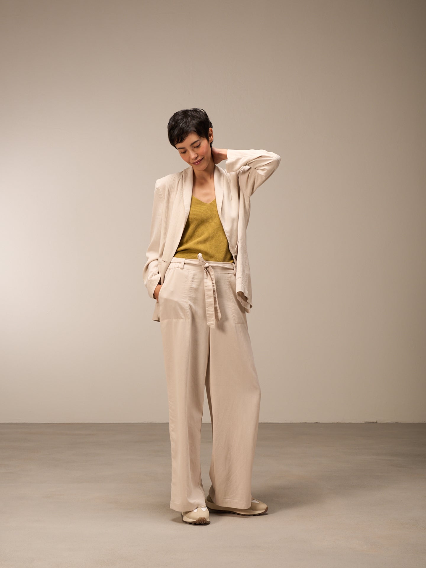 Blazer with shawl collar