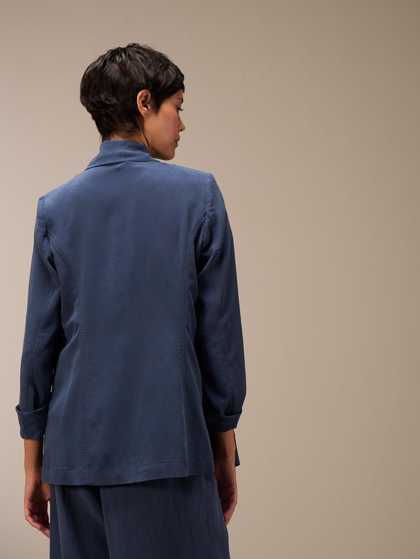 Blazer with shawl collar