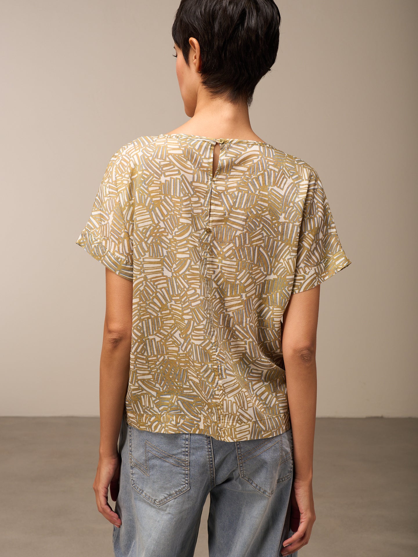 Bluse mit Rundhals