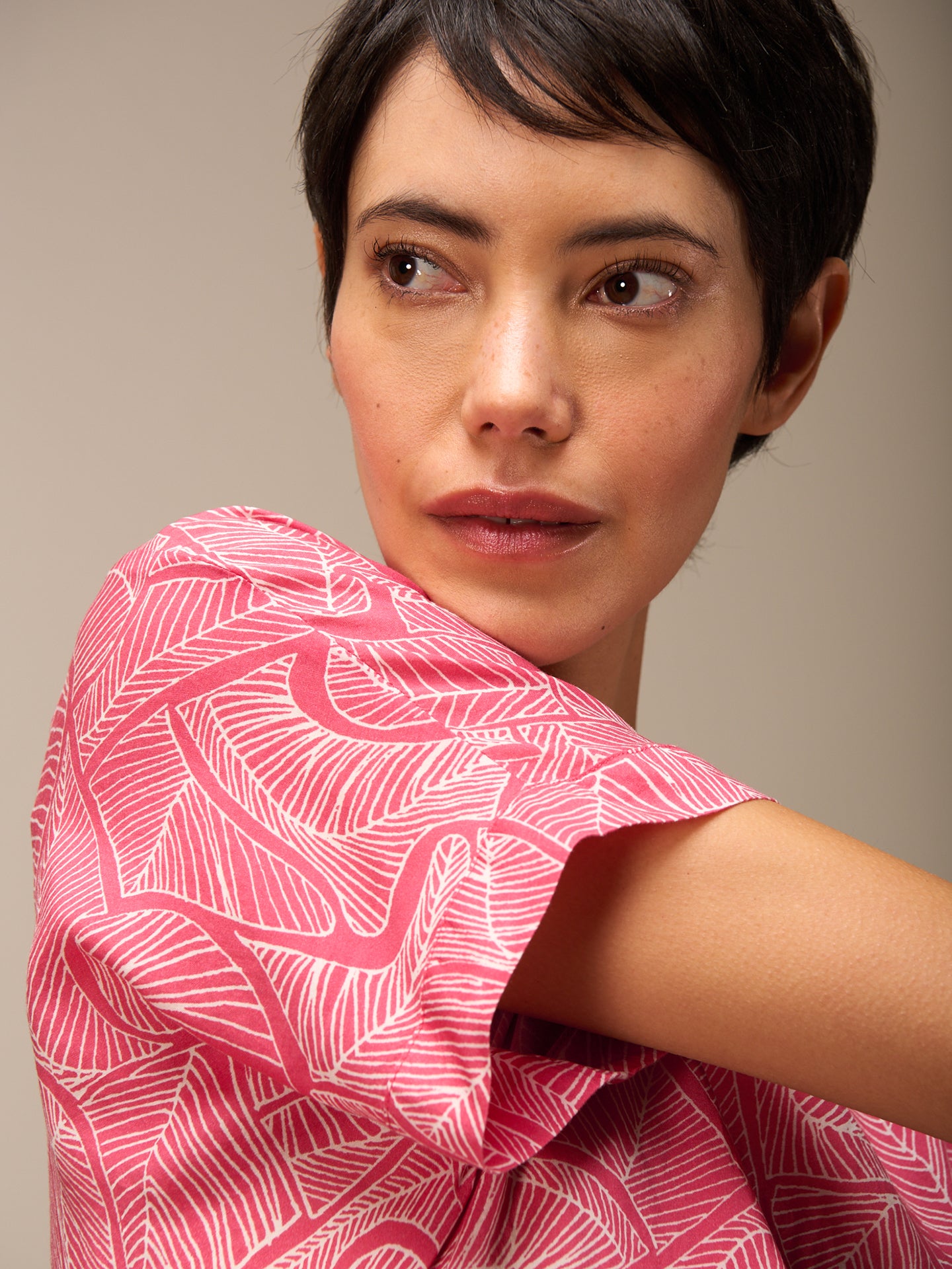 Bluse mit Rundhals