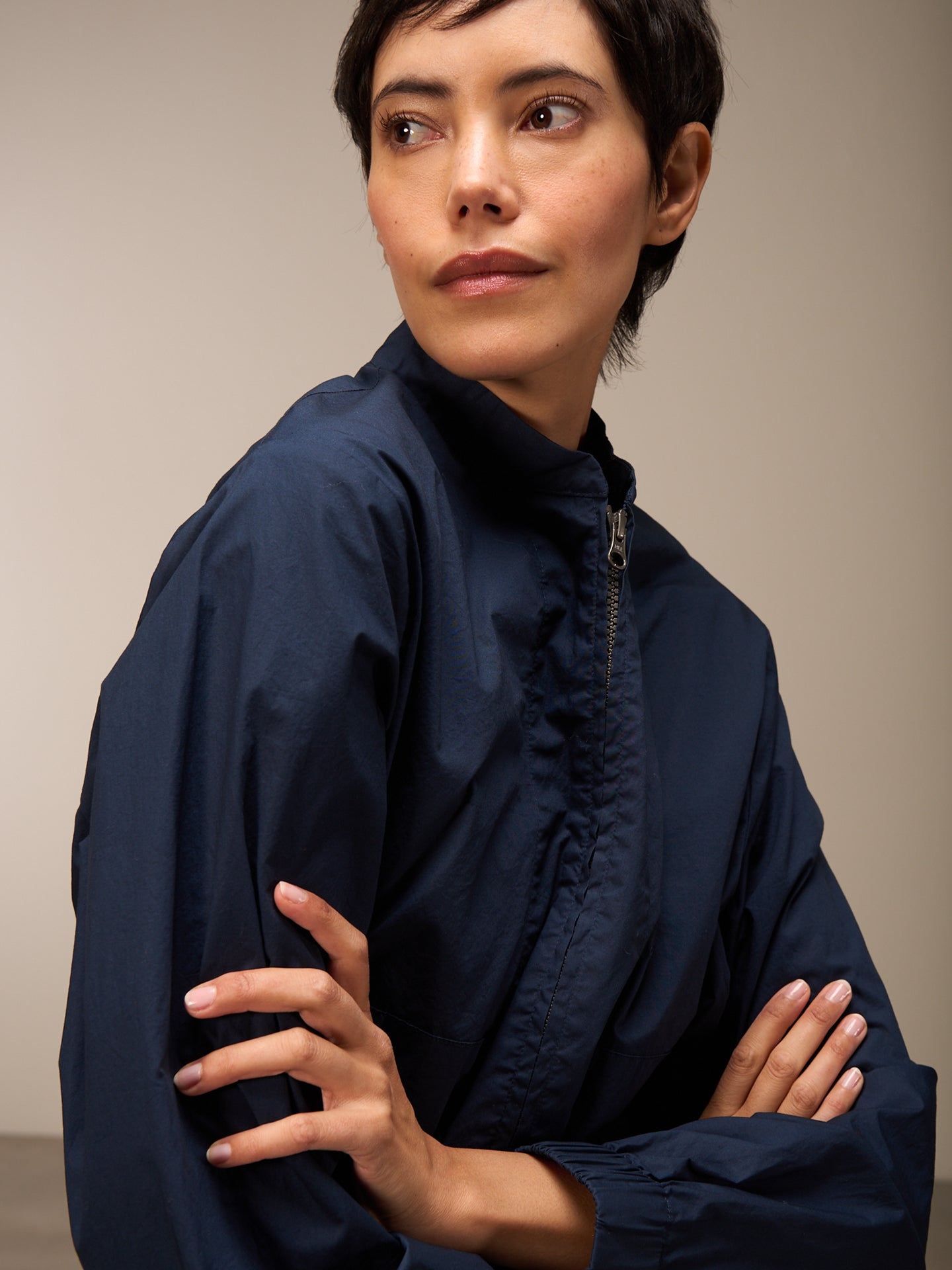 Jacke mit Stehkragen