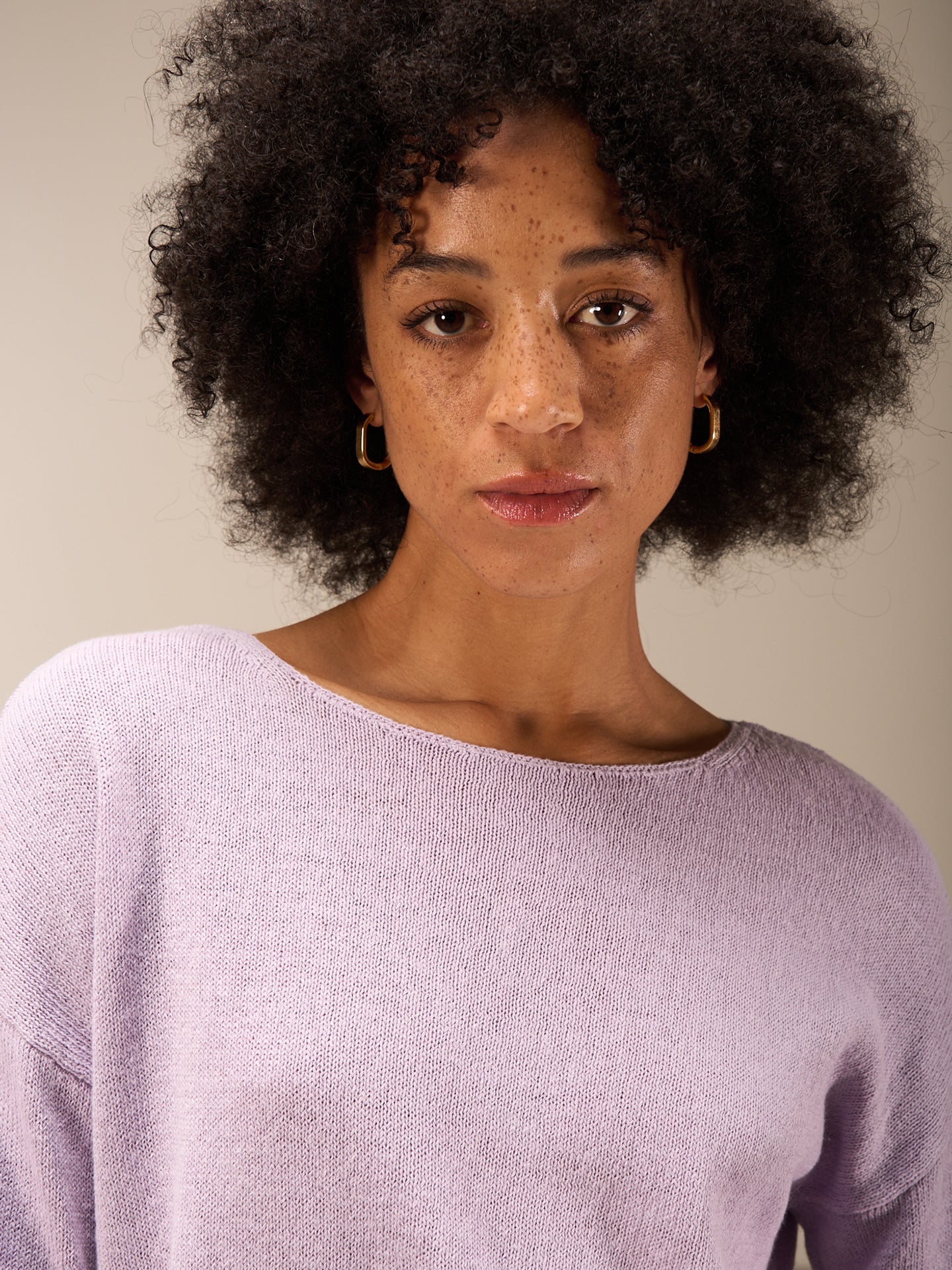 Strickpullover mit Leinen