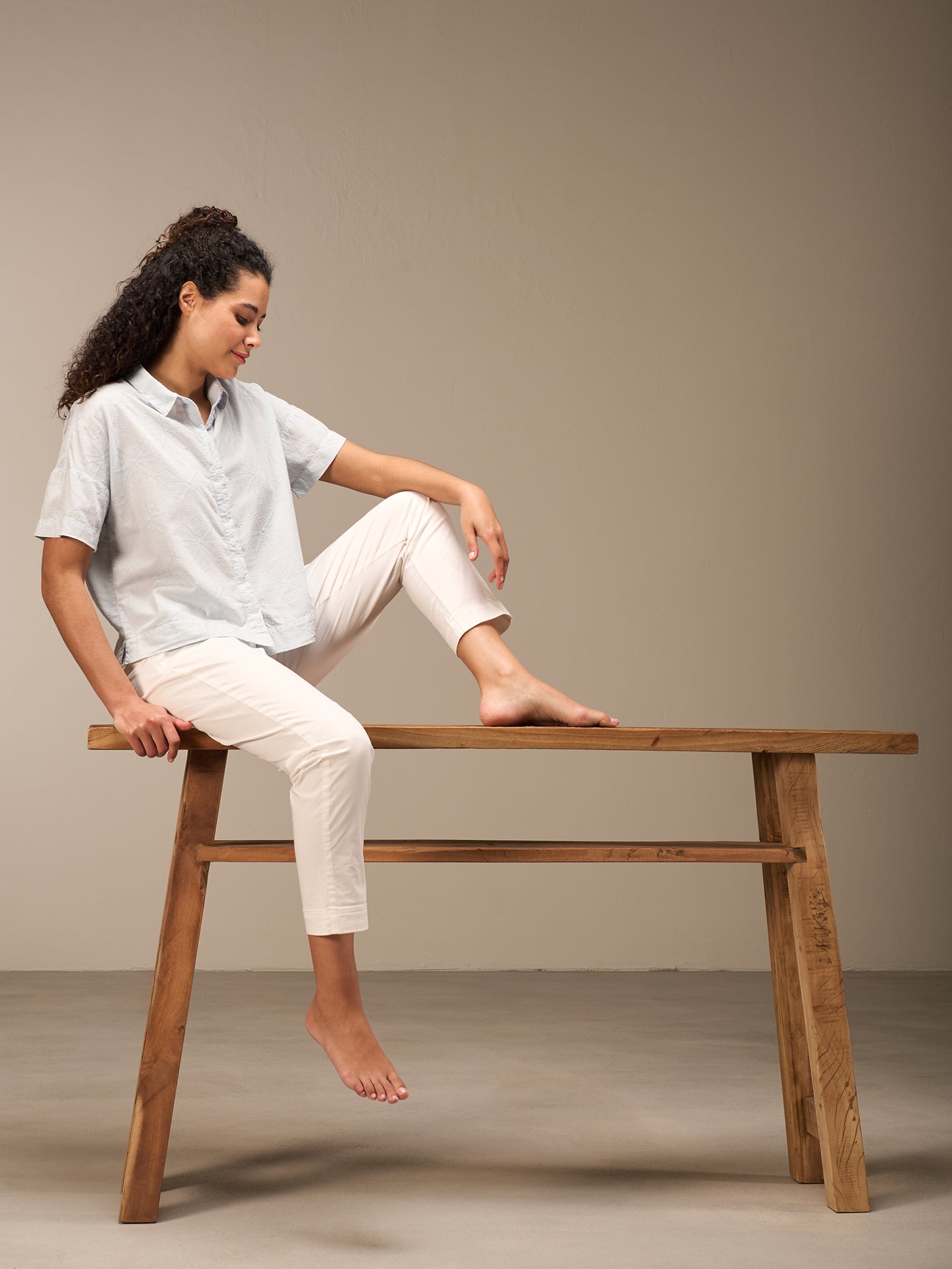 Bluse mit Stickerei