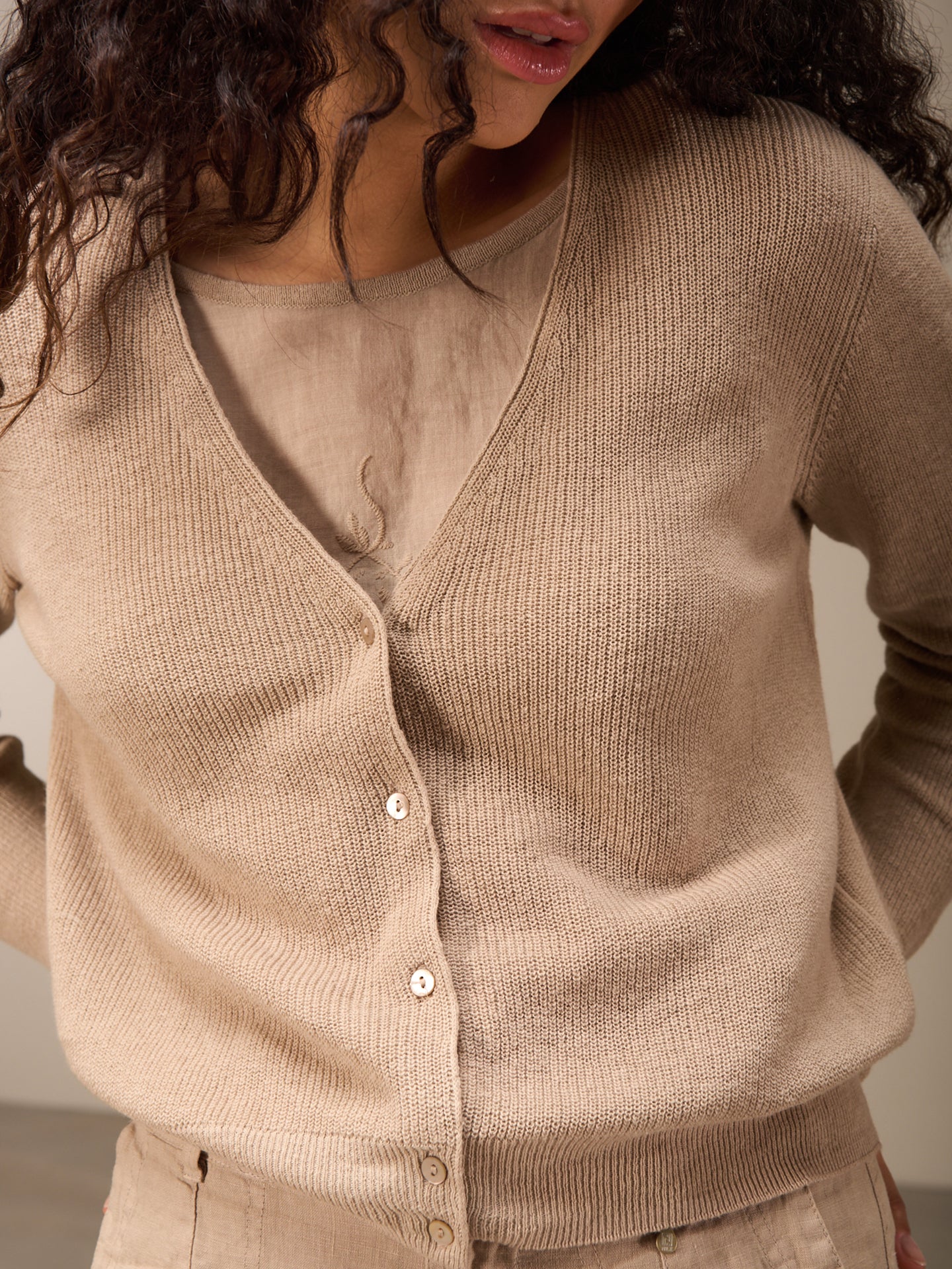 Strickjacke mit Knopfverschluss