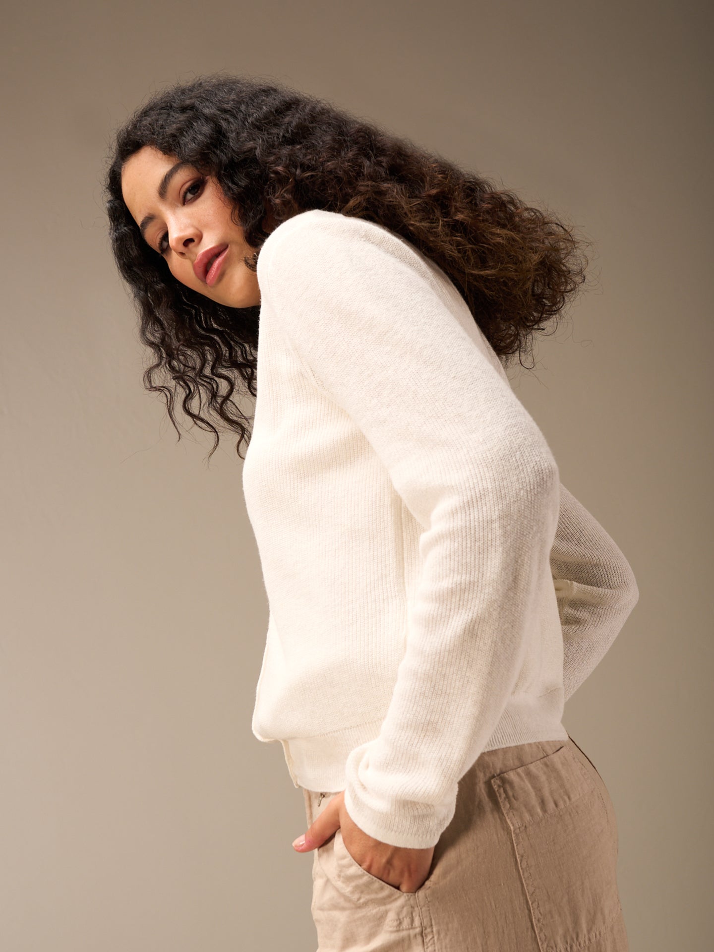Strickjacke mit Knopfverschluss