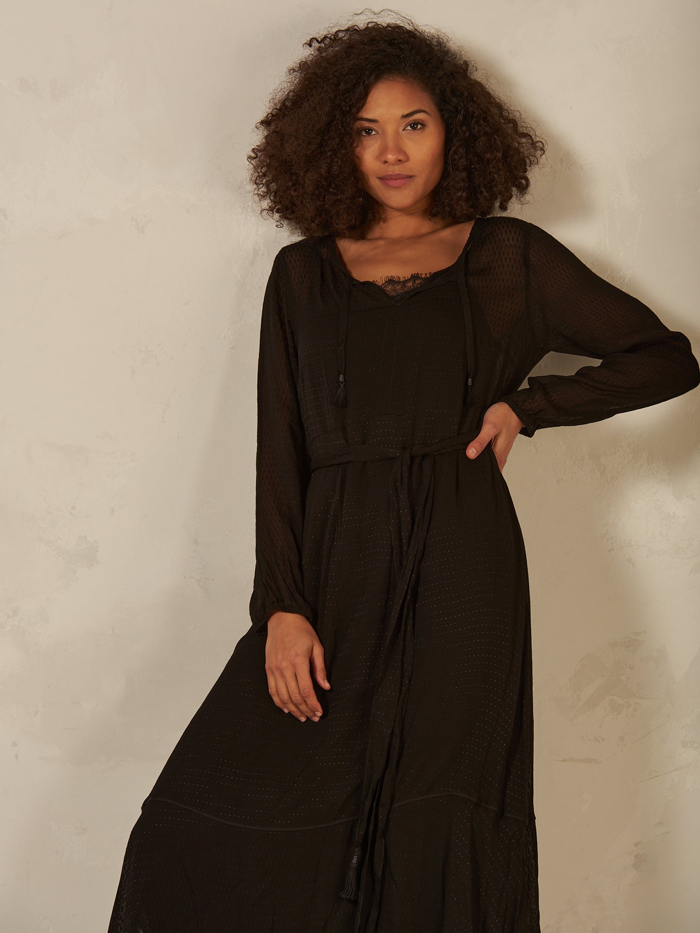 Kleid mit Volant