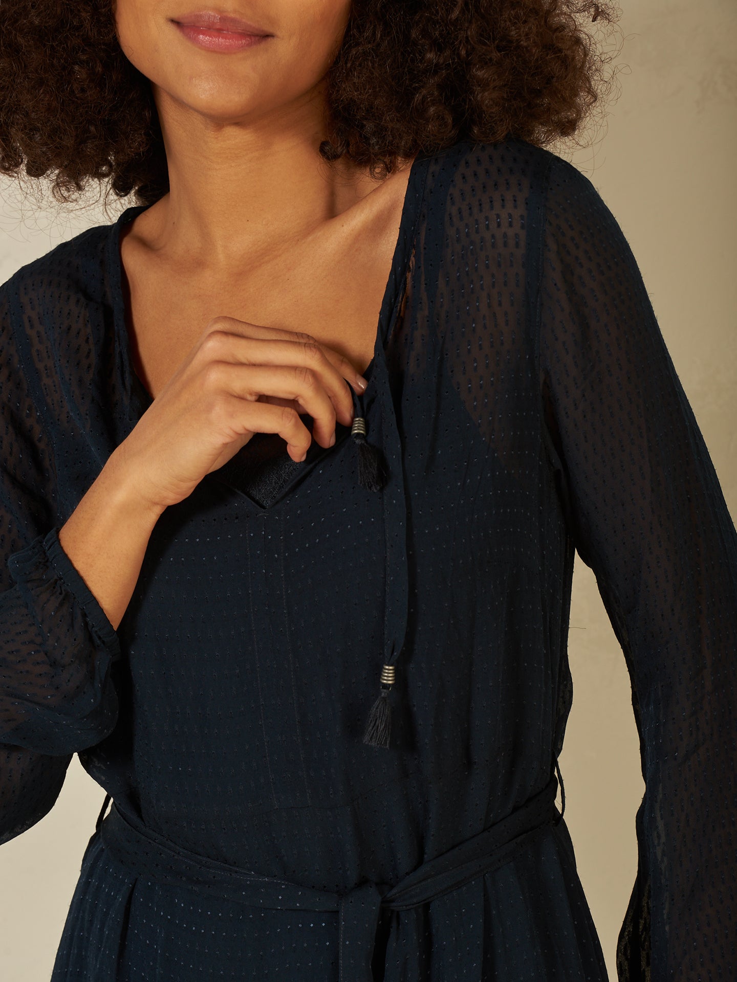 Kleid mit Volant