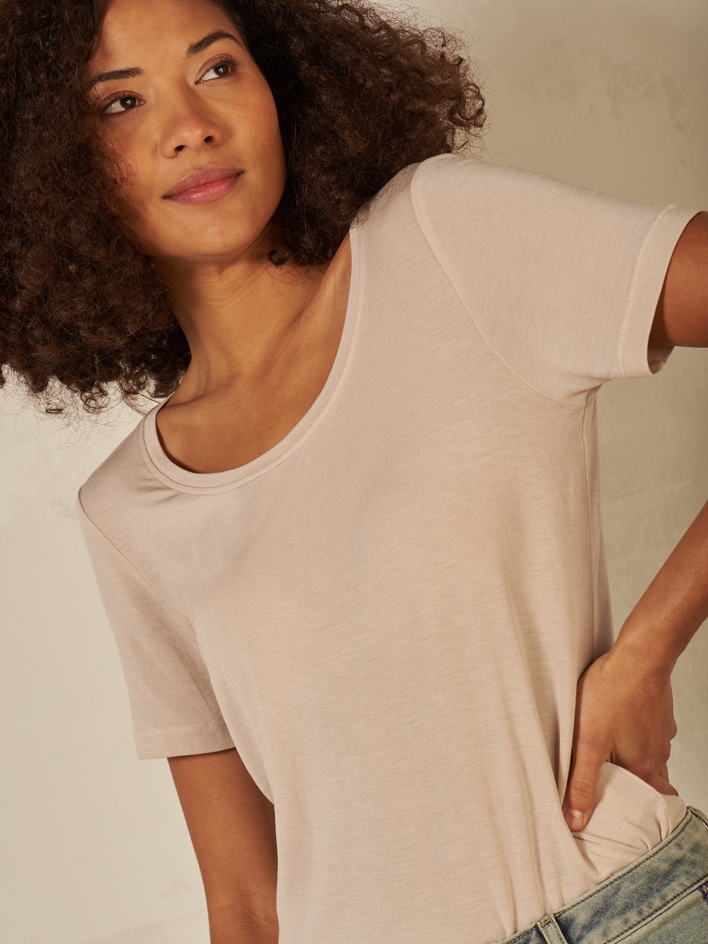 Shirt mit Rundhals