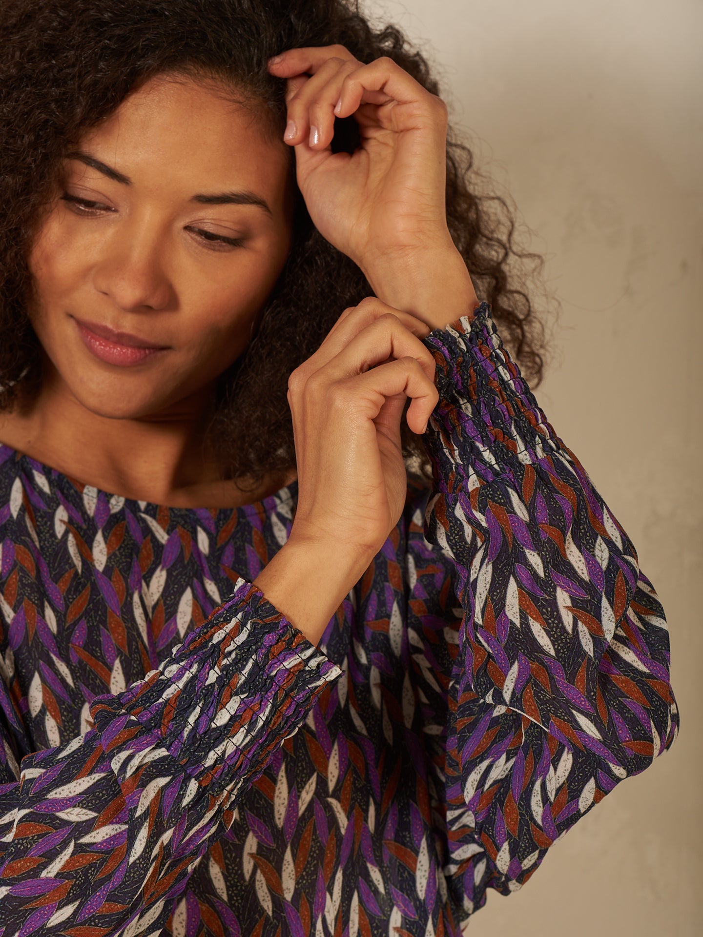 Bluse mit Druck