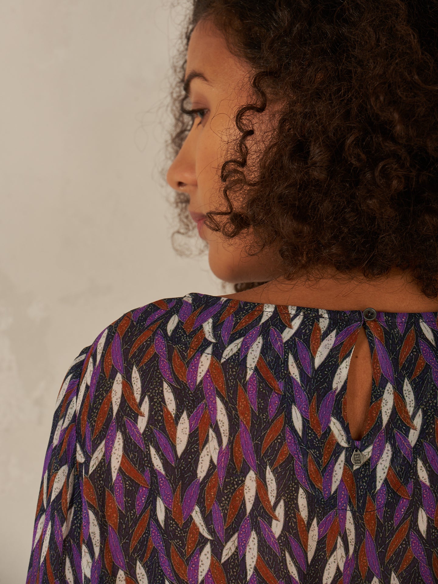 Bluse mit Druck