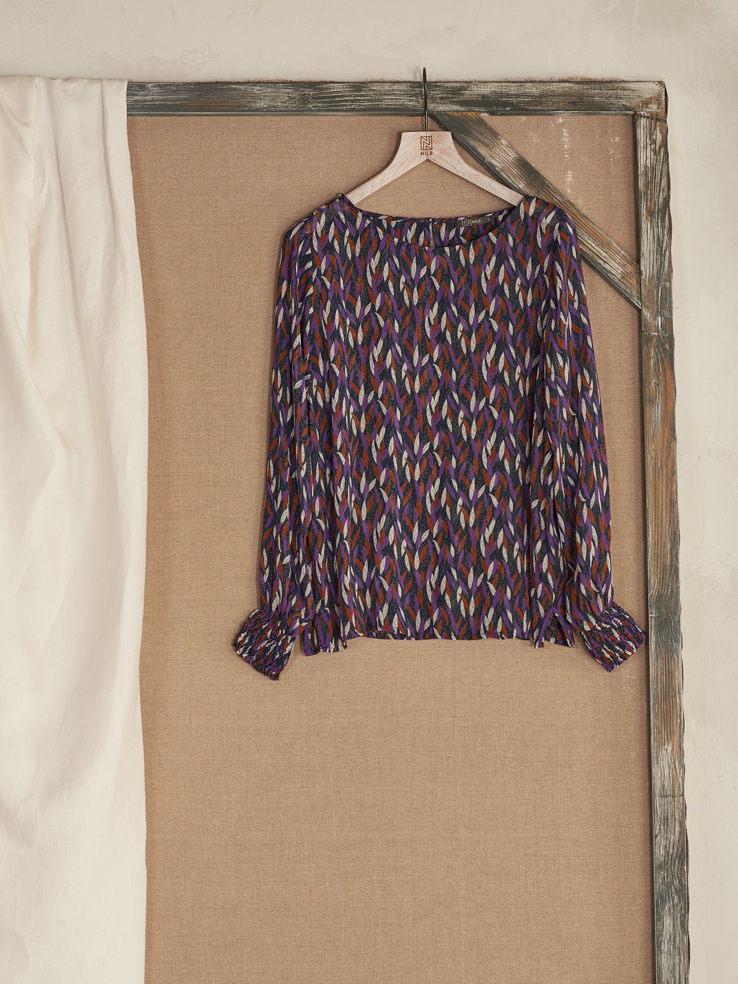 Bluse mit Druck