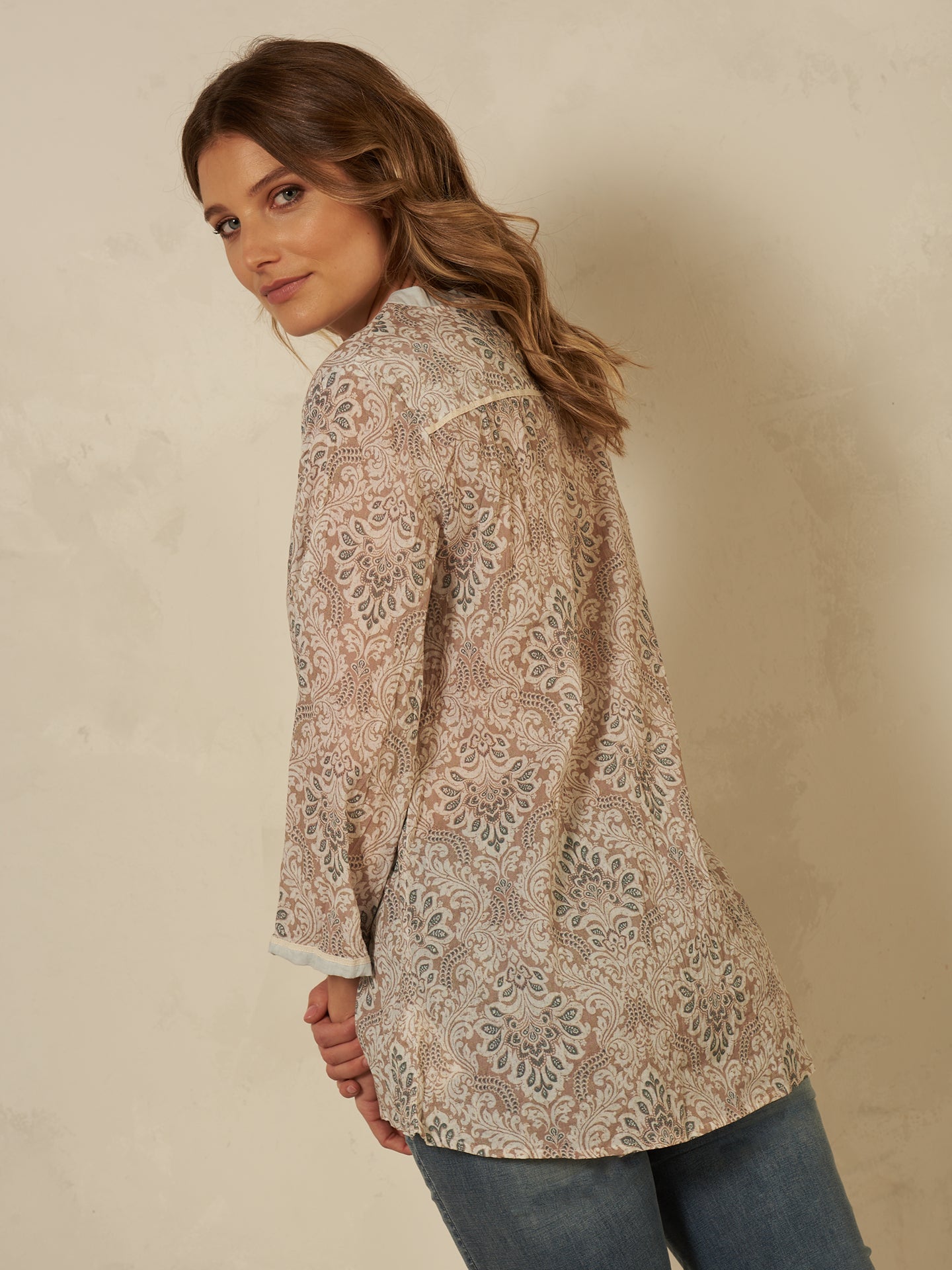 Bluse mit Druck