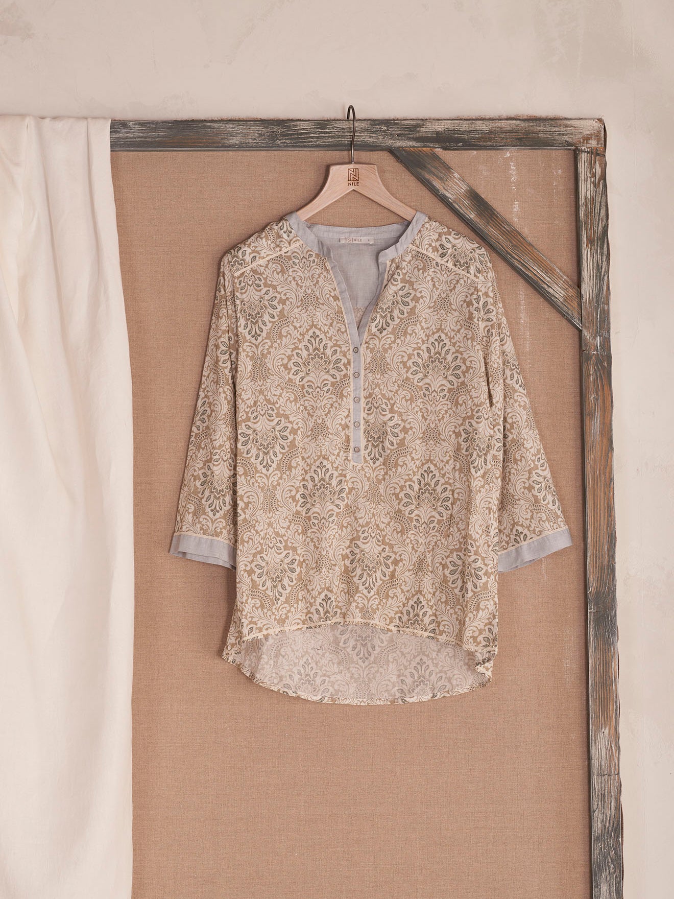 Bluse mit Druck