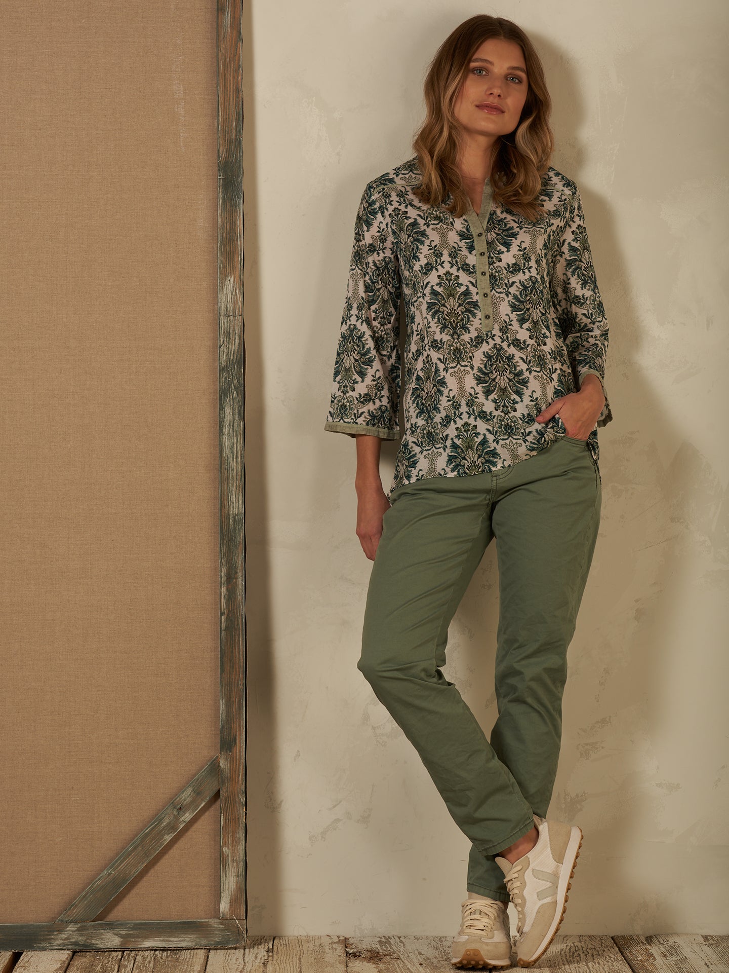 Bluse mit Druck