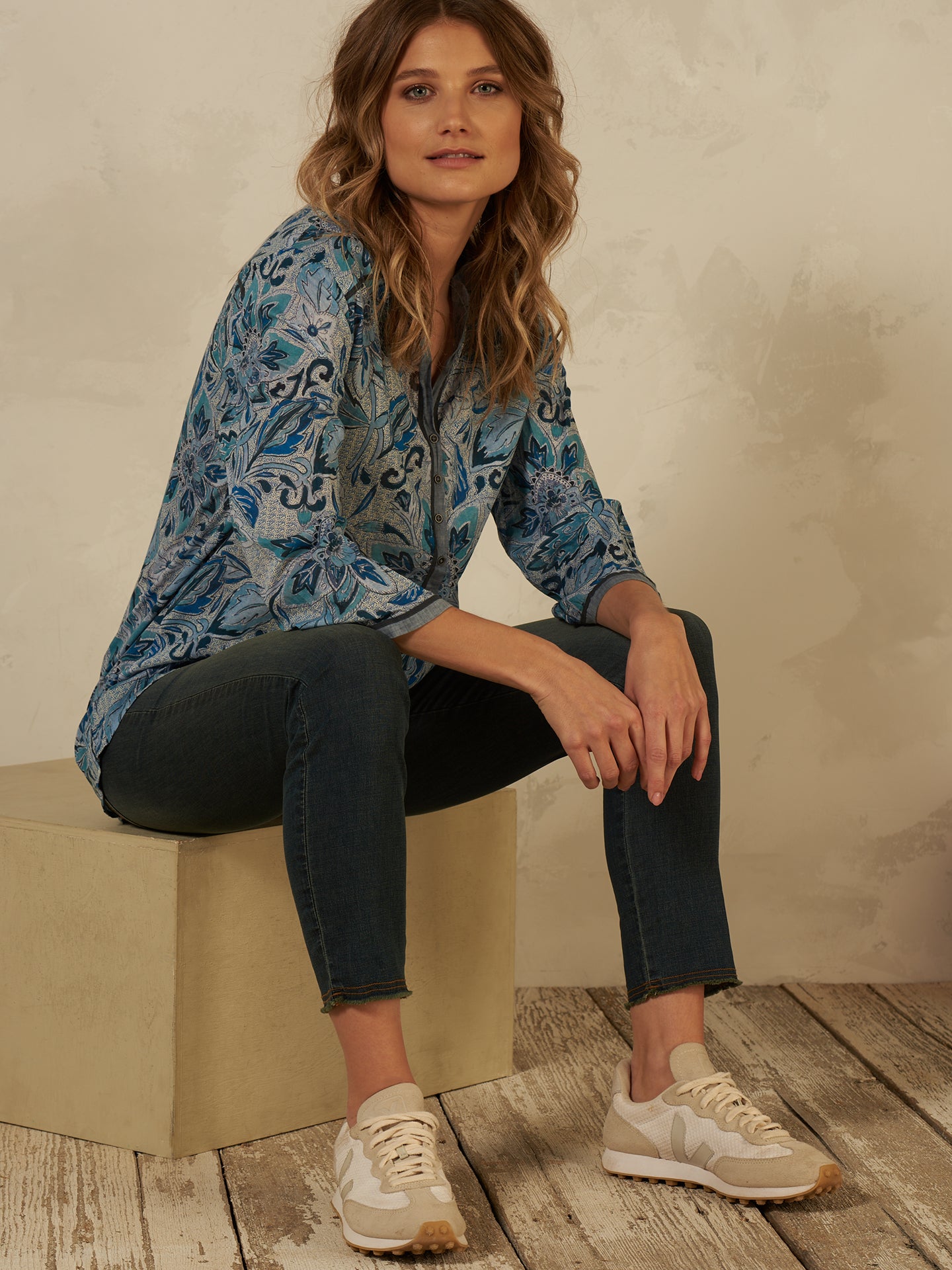 Bluse mit Druck