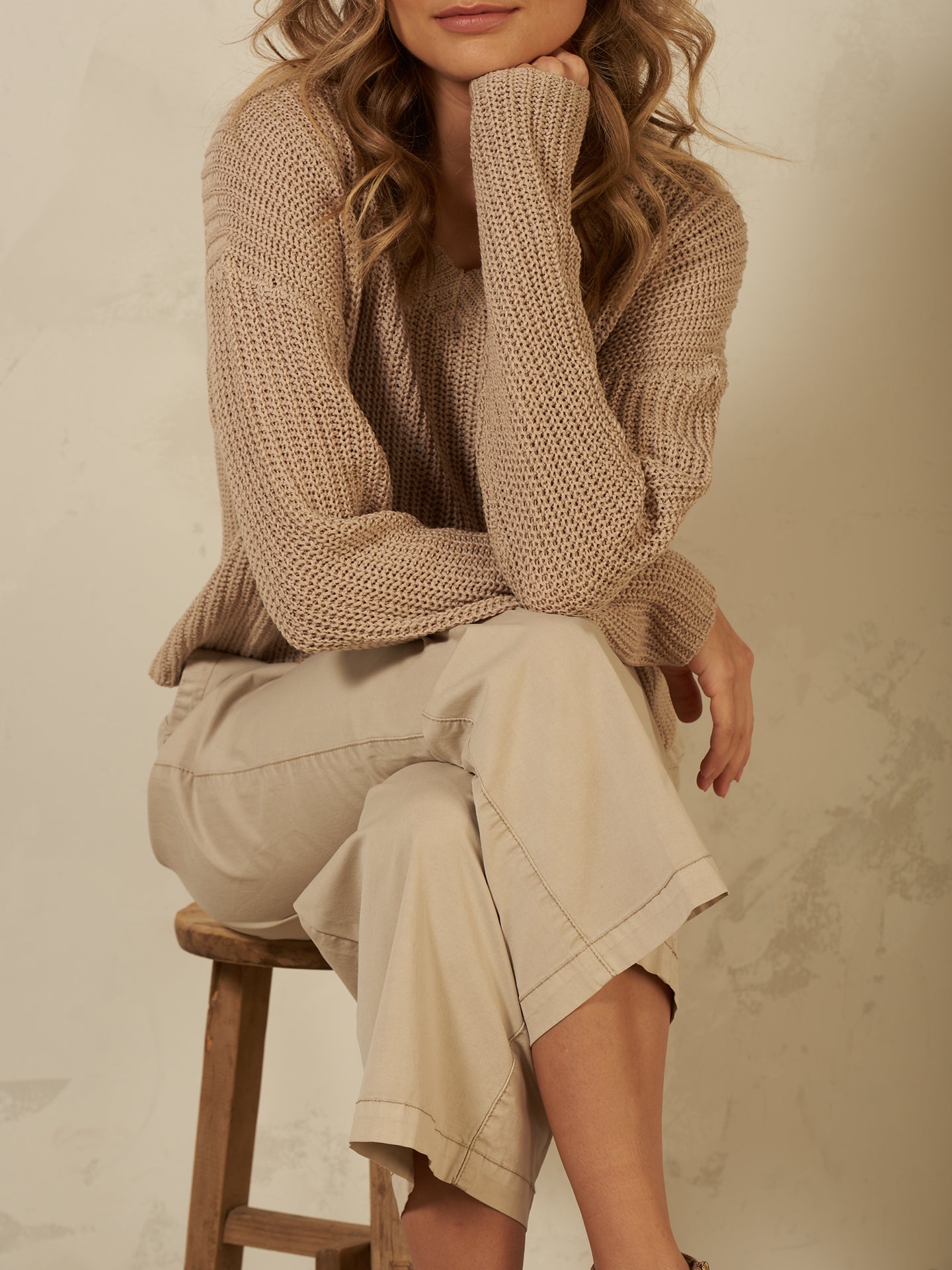 Maglione con scollo a V