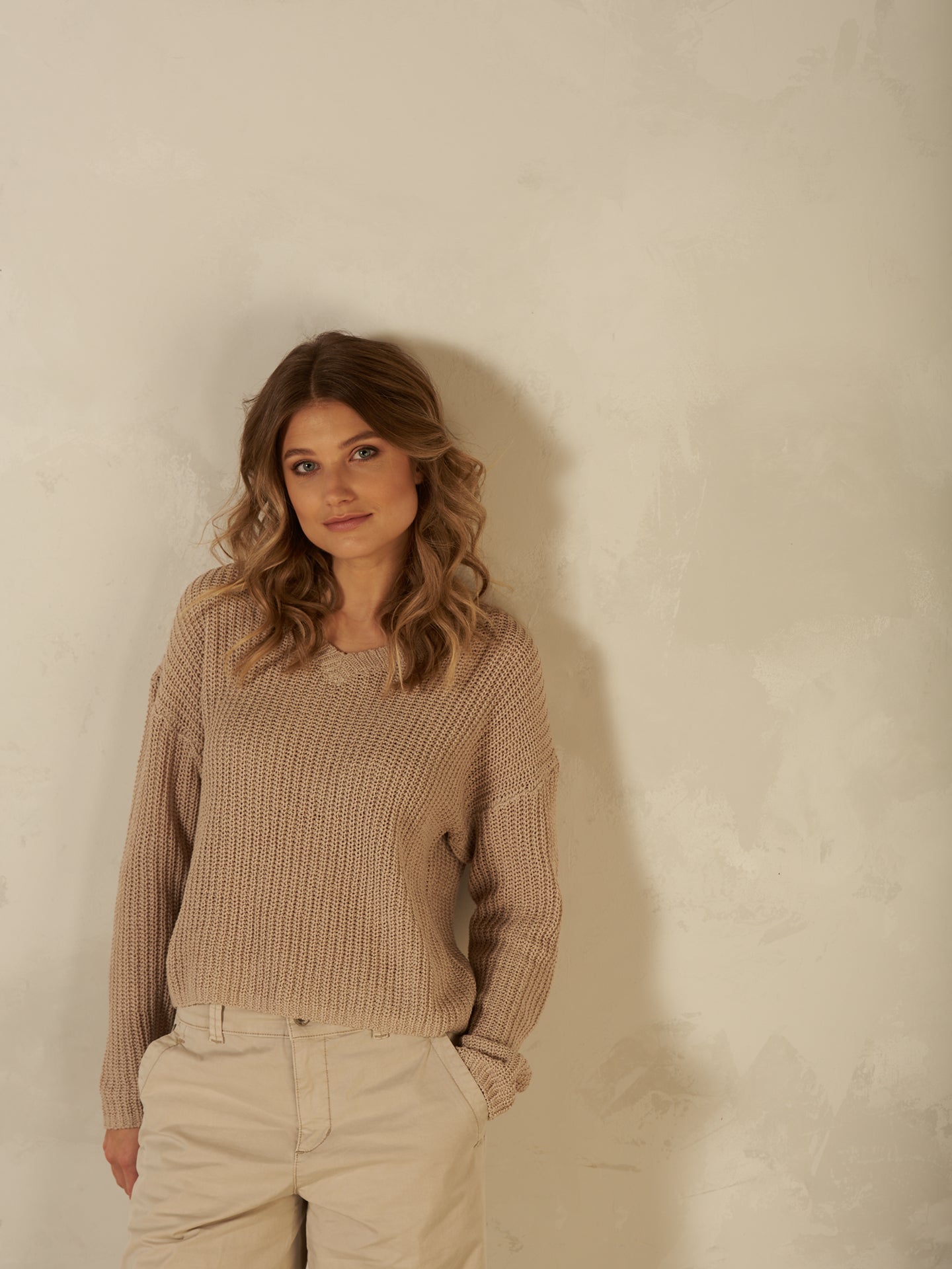 Maglione con scollo a V