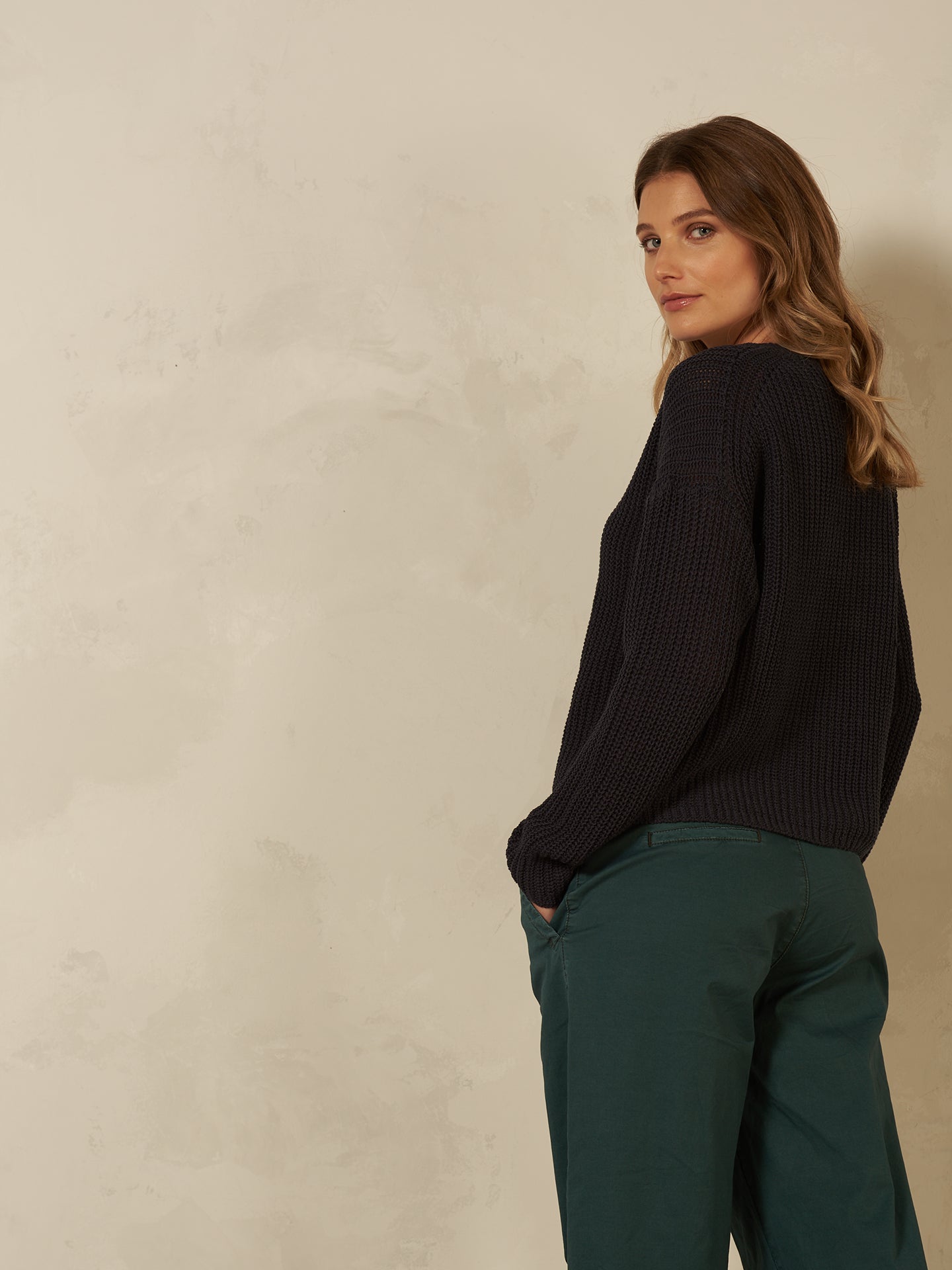 Maglione con scollo a V