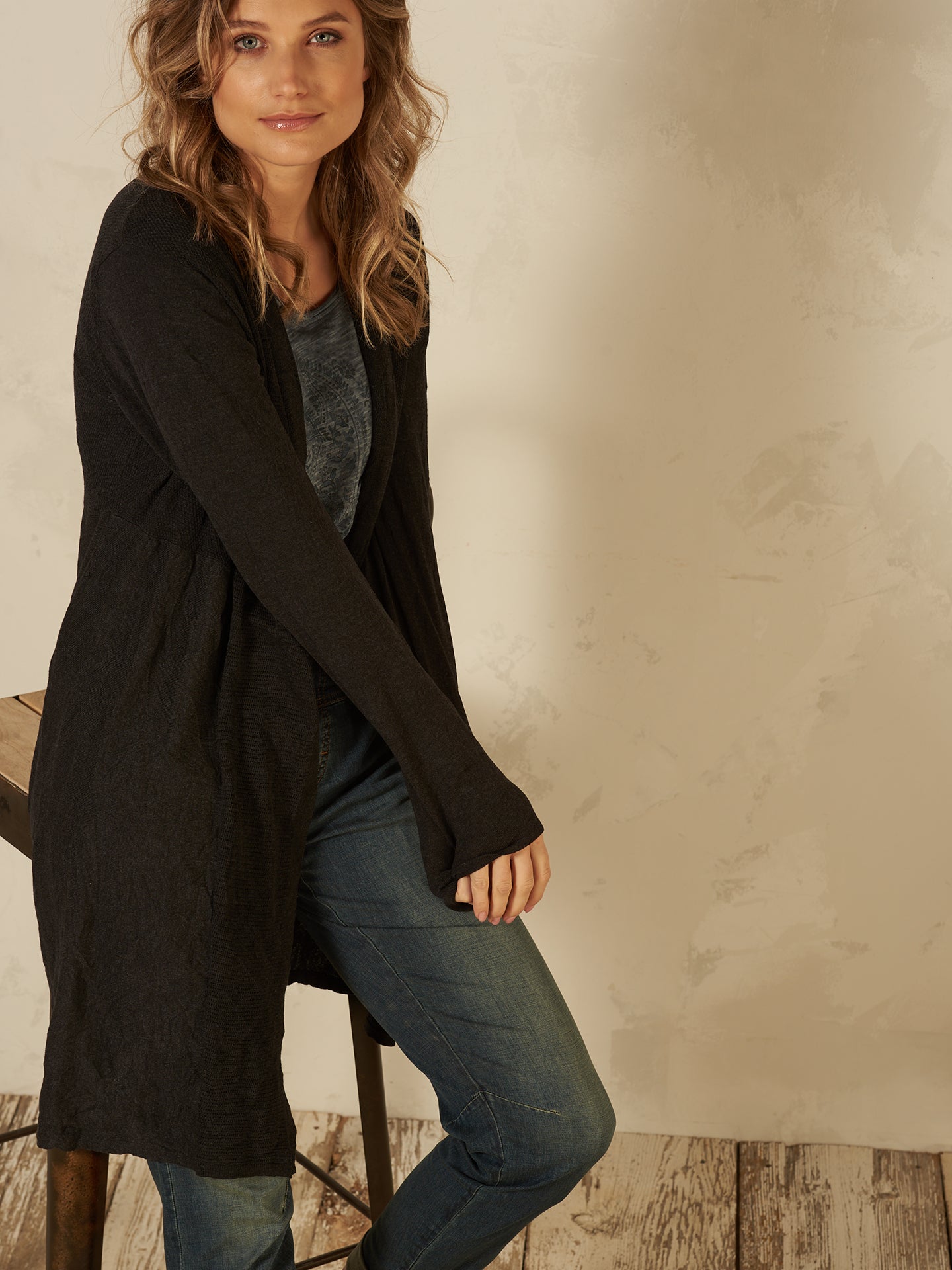 Feinstrickjacke