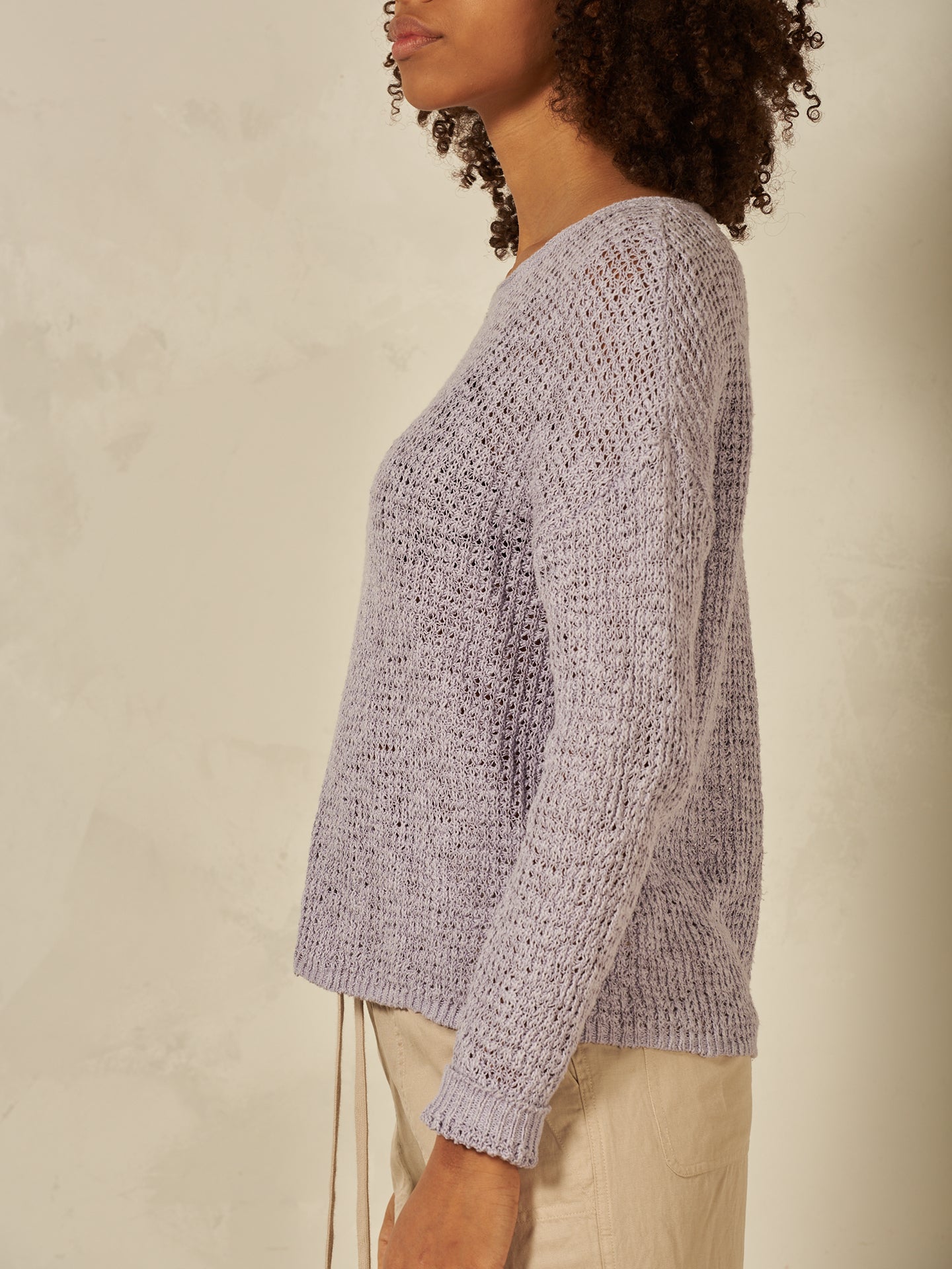 Maglione con scollo rotondo