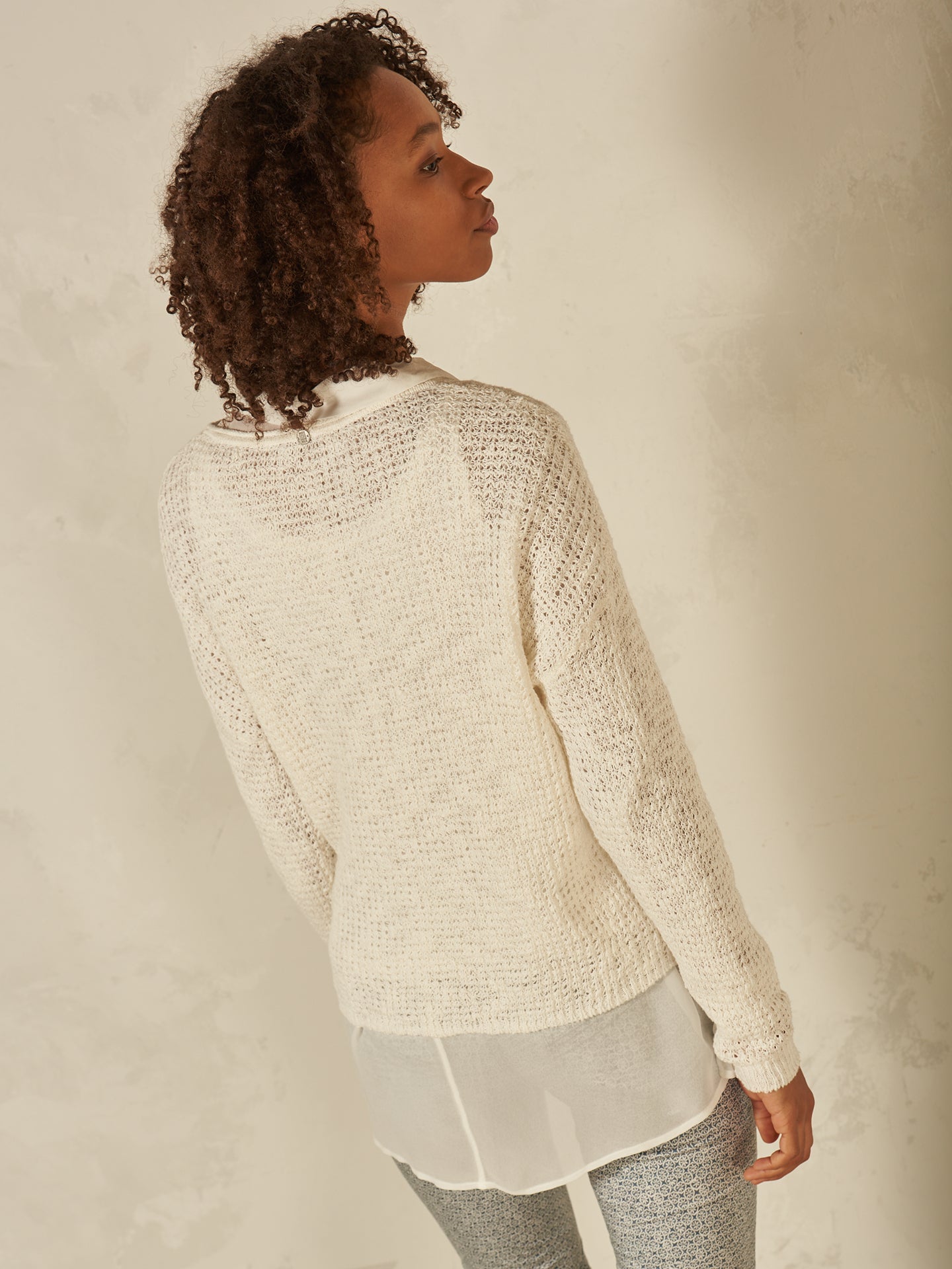 Maglione con scollo rotondo