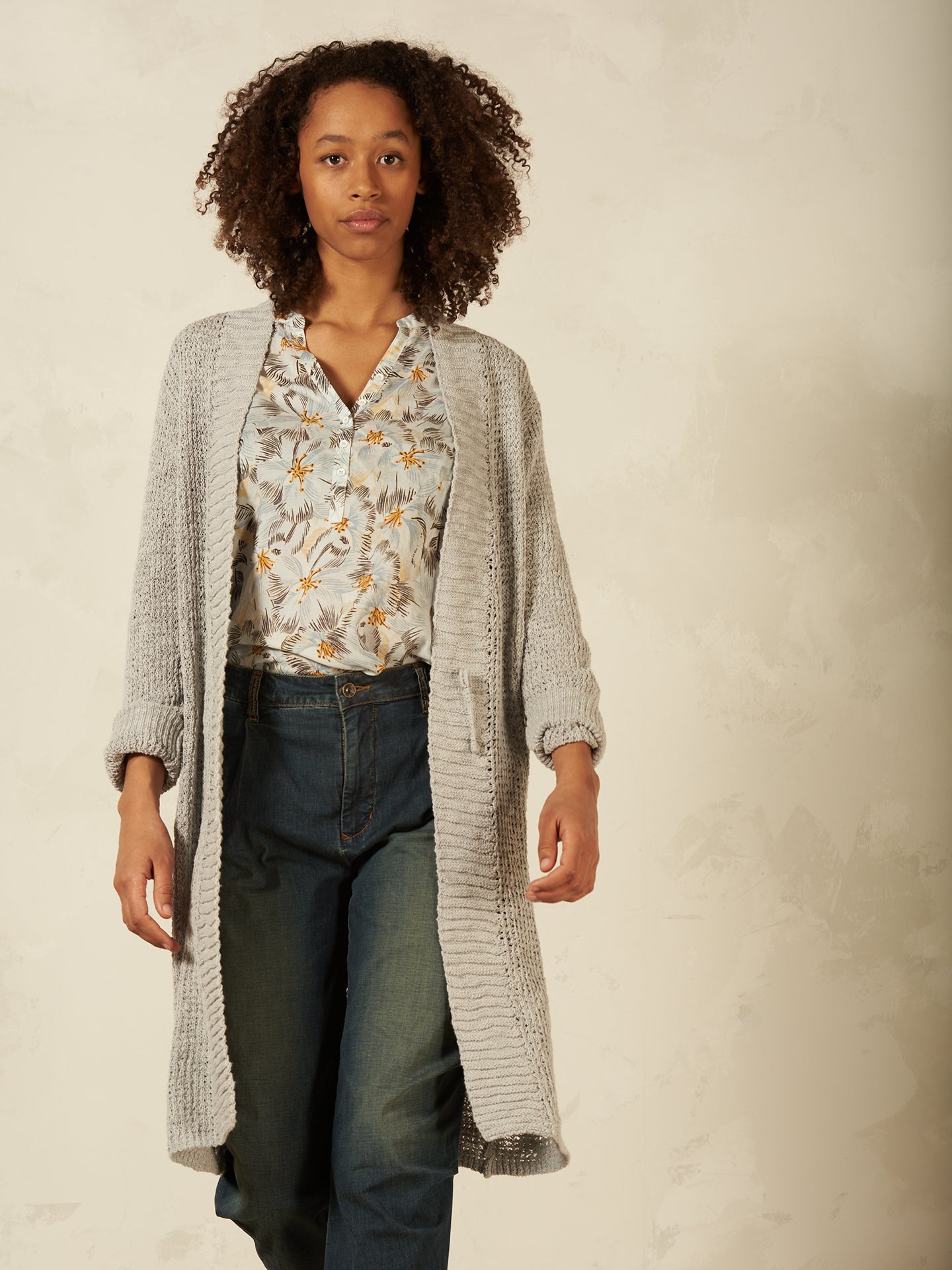 Feinstrickjacke