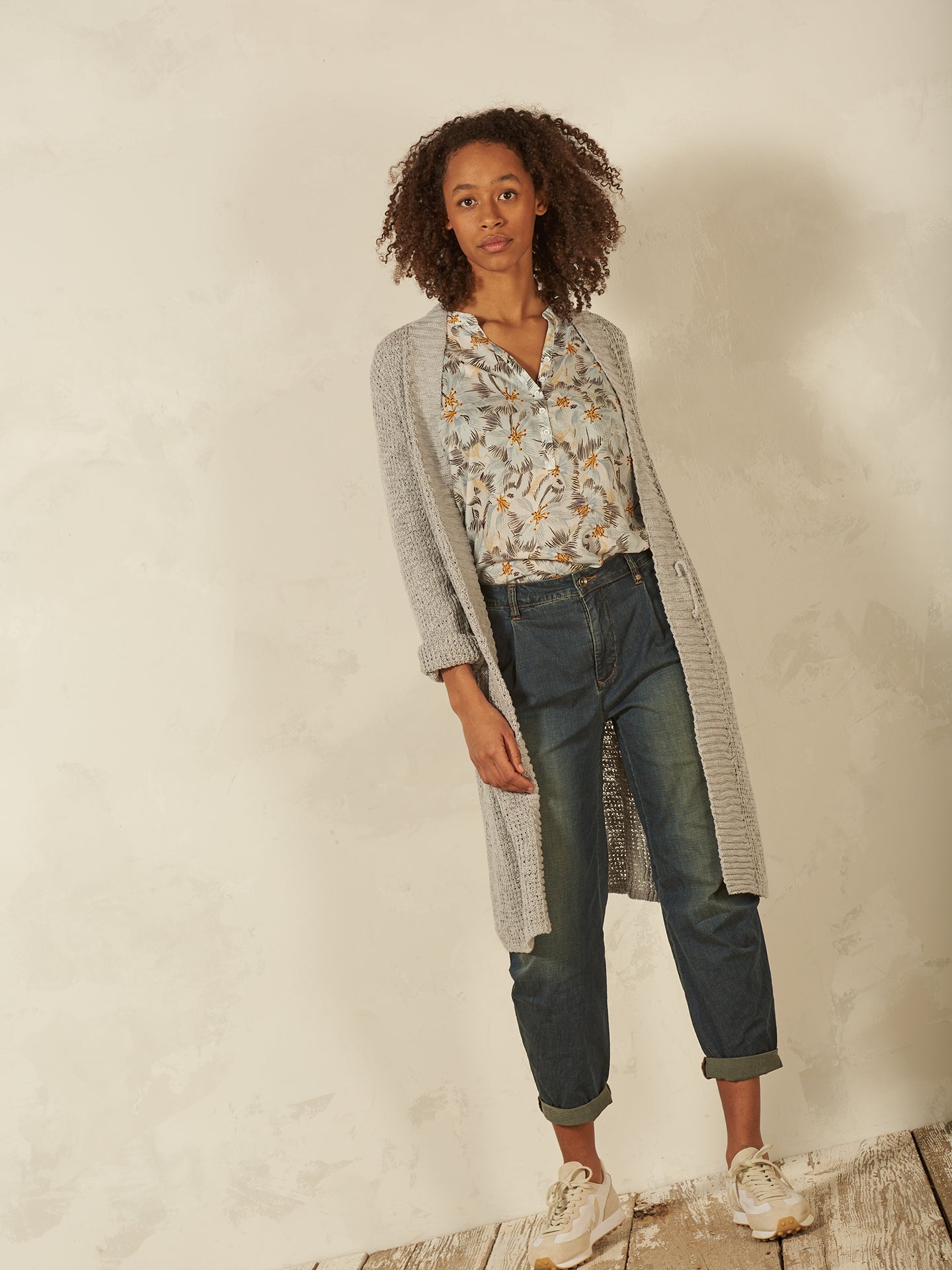 Feinstrickjacke