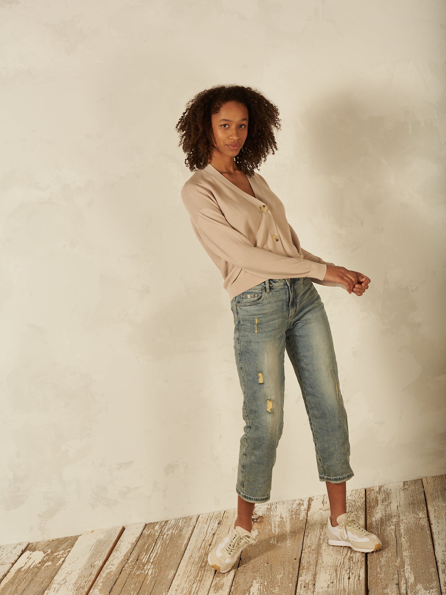 Feinstrickjacke