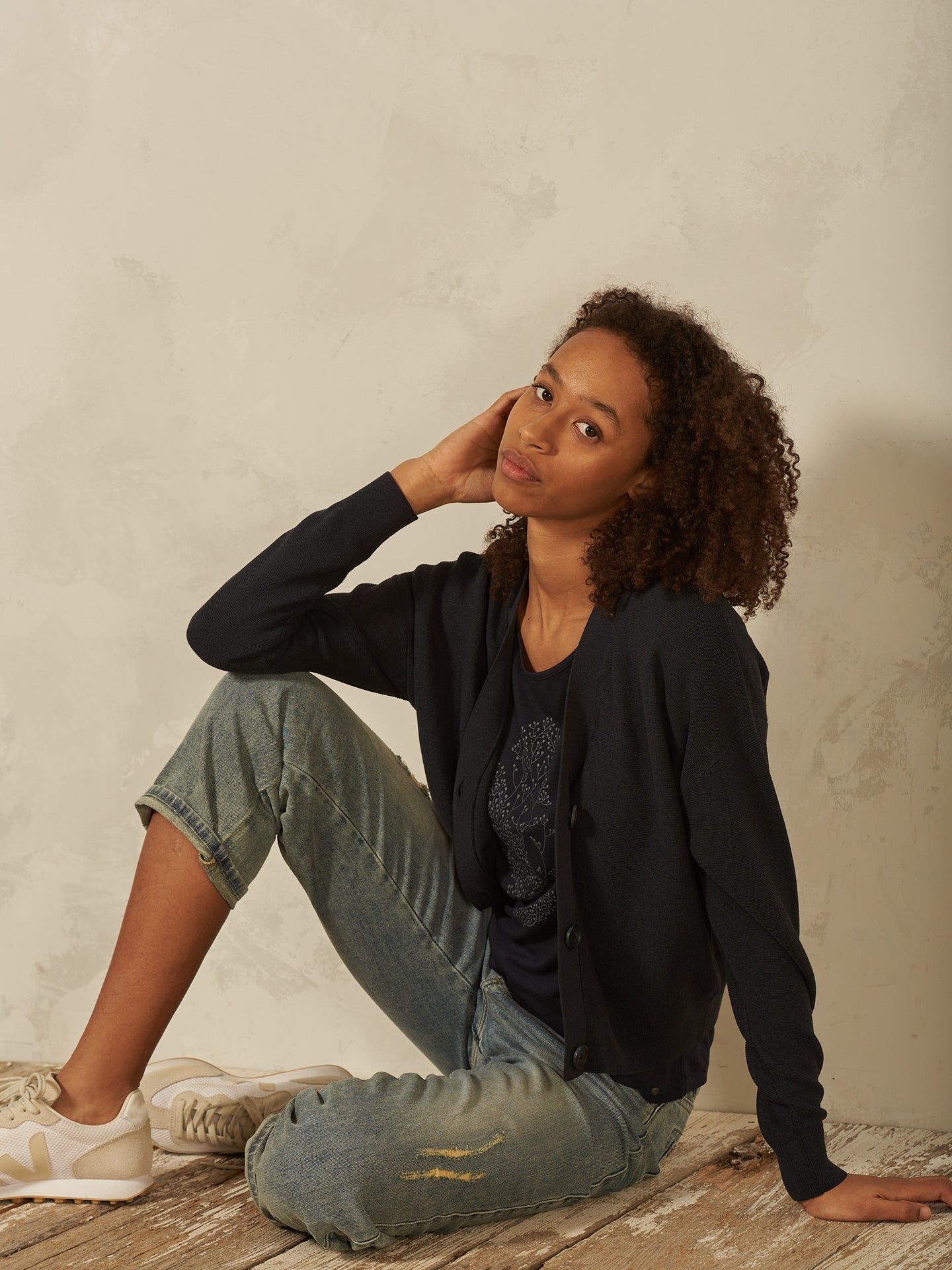 Feinstrickjacke